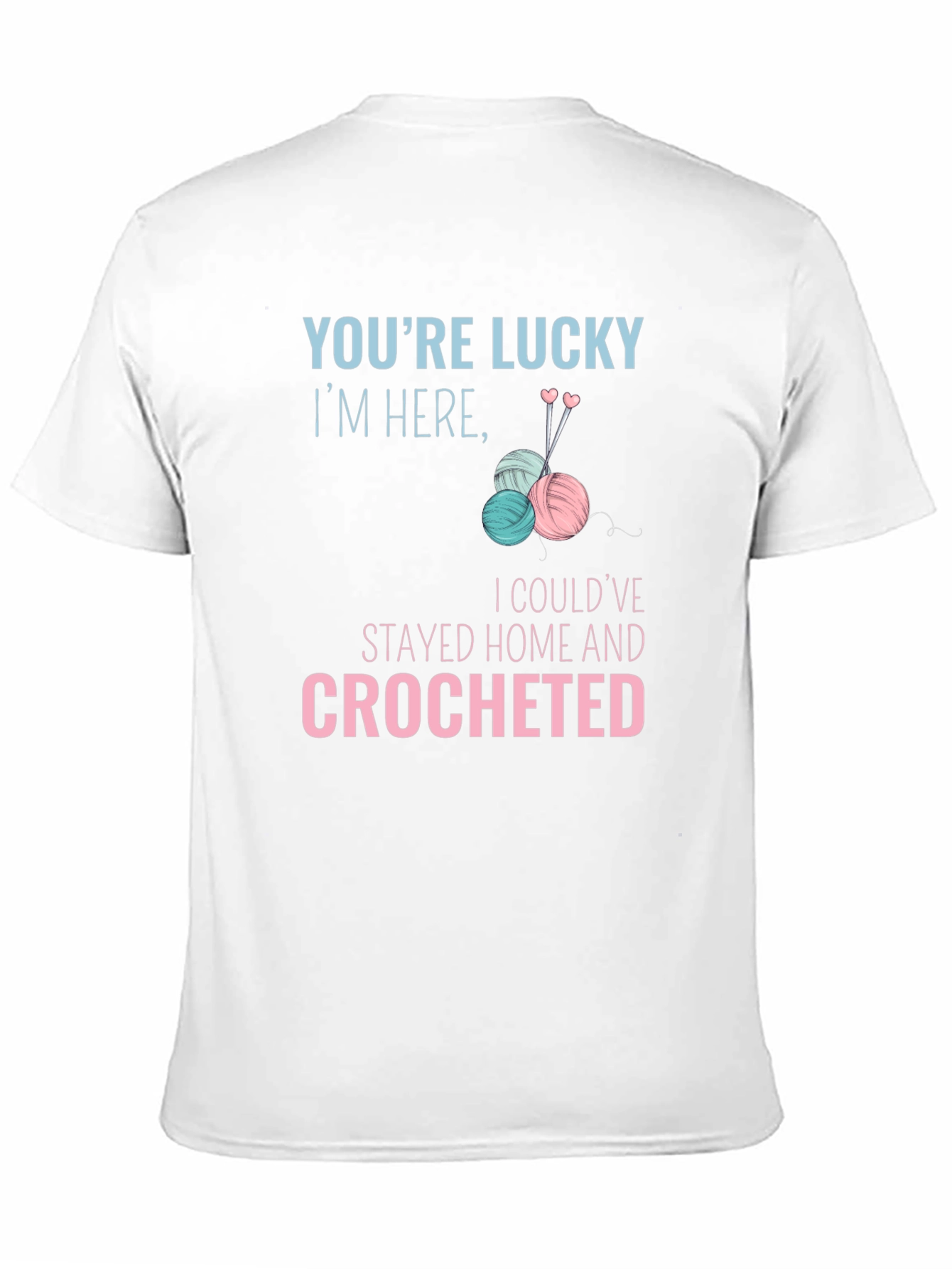 Black Lucky Crochet T-Shirt - Stay Home & Crochet view 11