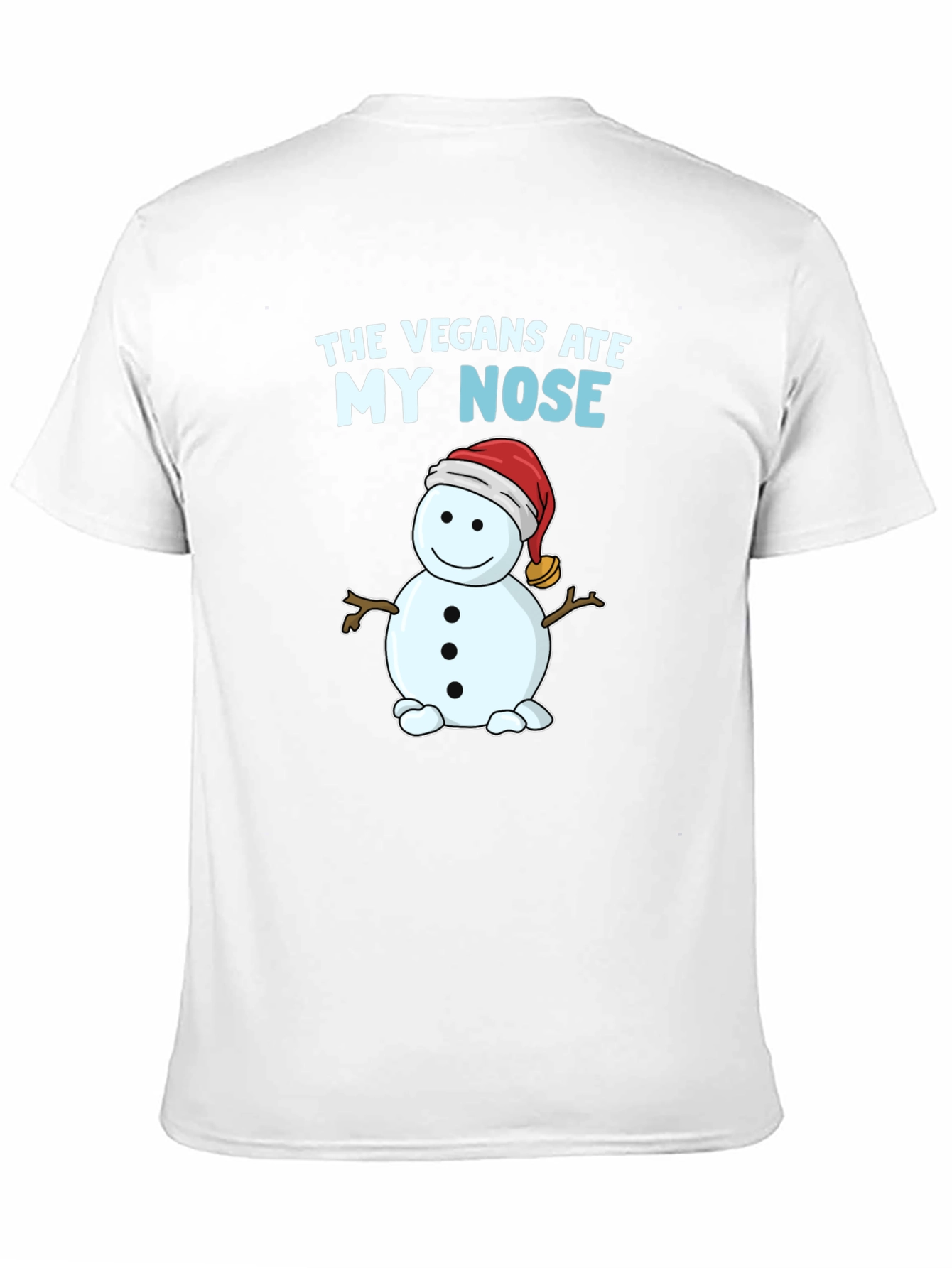 Black The Vegans Ate My Nose T-Shirt Snowman Funny view 11
