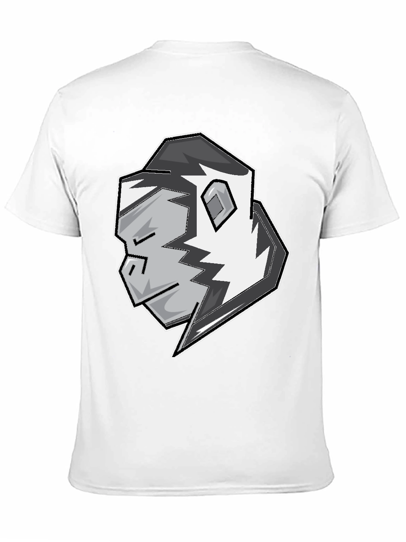 Black Stylish Gorilla Graphic T-Shirt - Black view 11