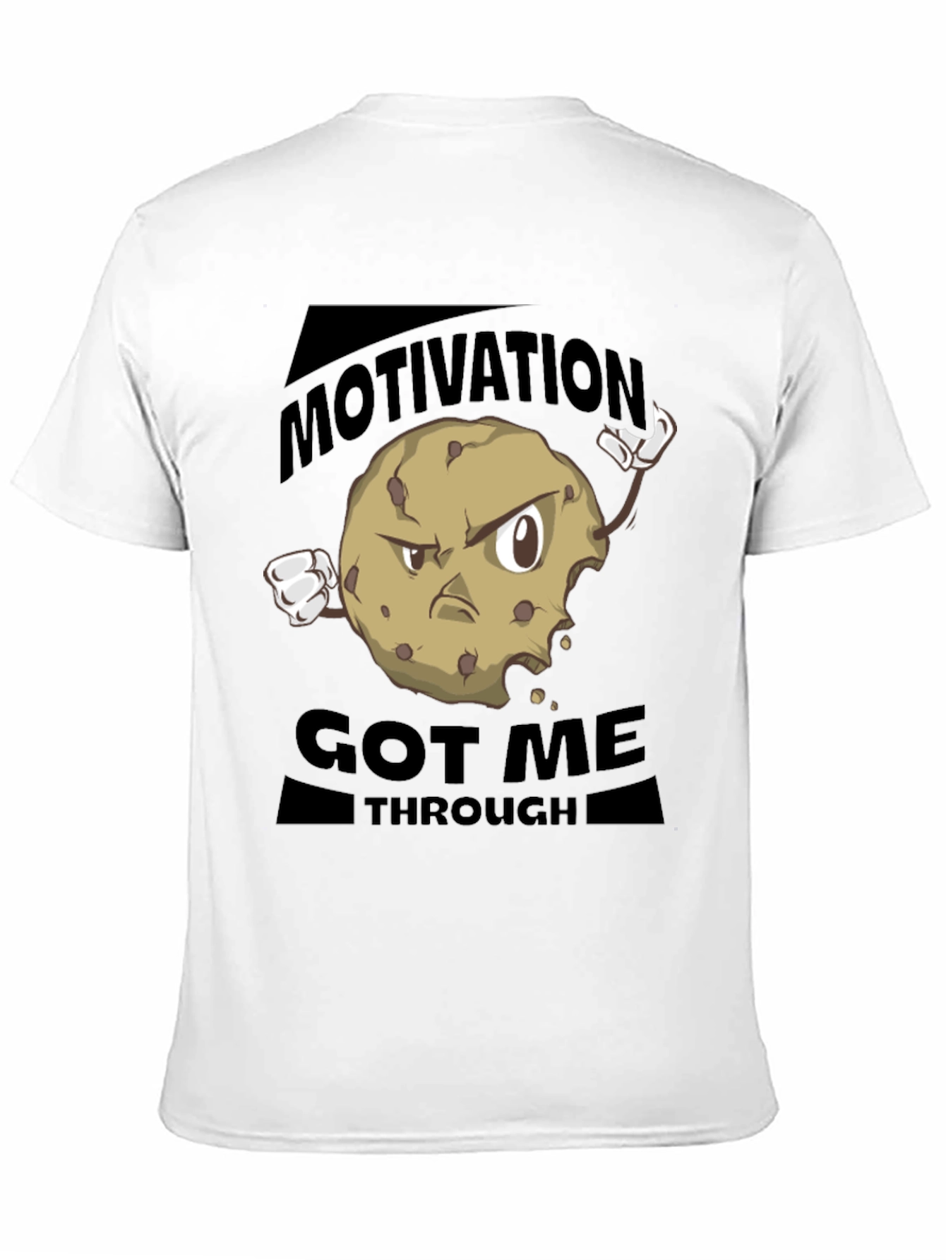 Black Motivational Cookie T-Shirt - Get Through Anything! view 11