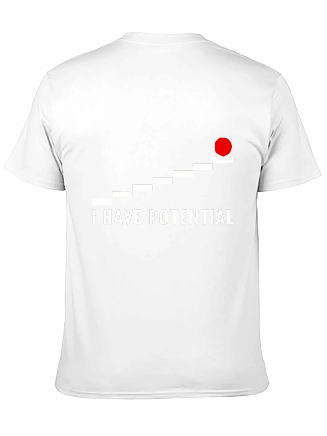 Black I Have Potential Graphic Tee - Black Crew Neck view 11