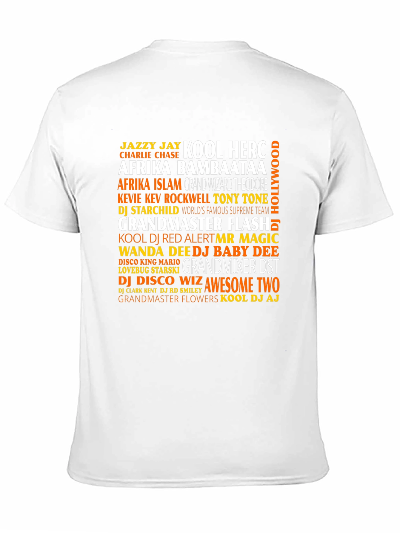 Black Hip Hop DJ Legends T-Shirt view 11
