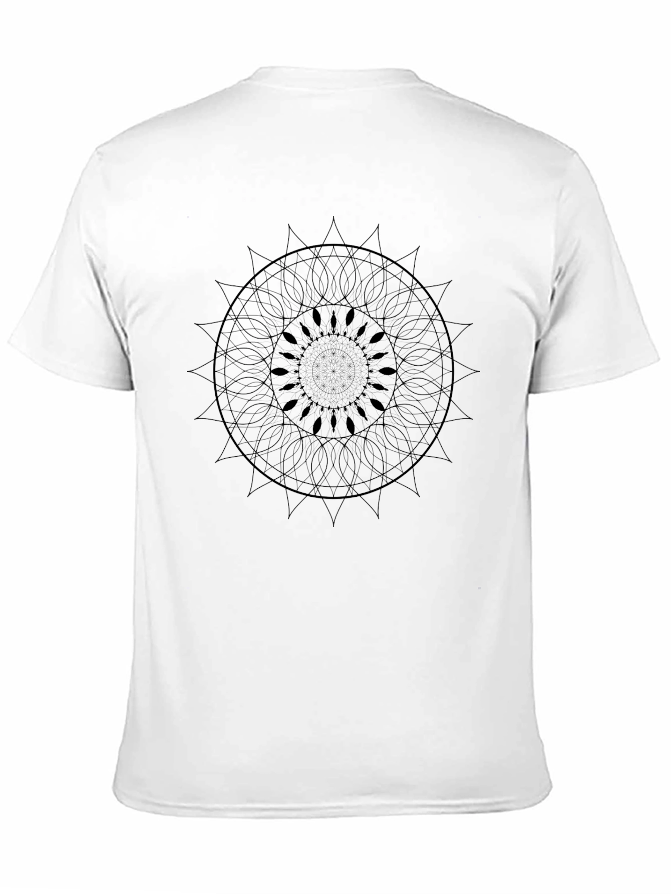 Mandala Print Black T-Shirt - Stylish & Comfortable - 11