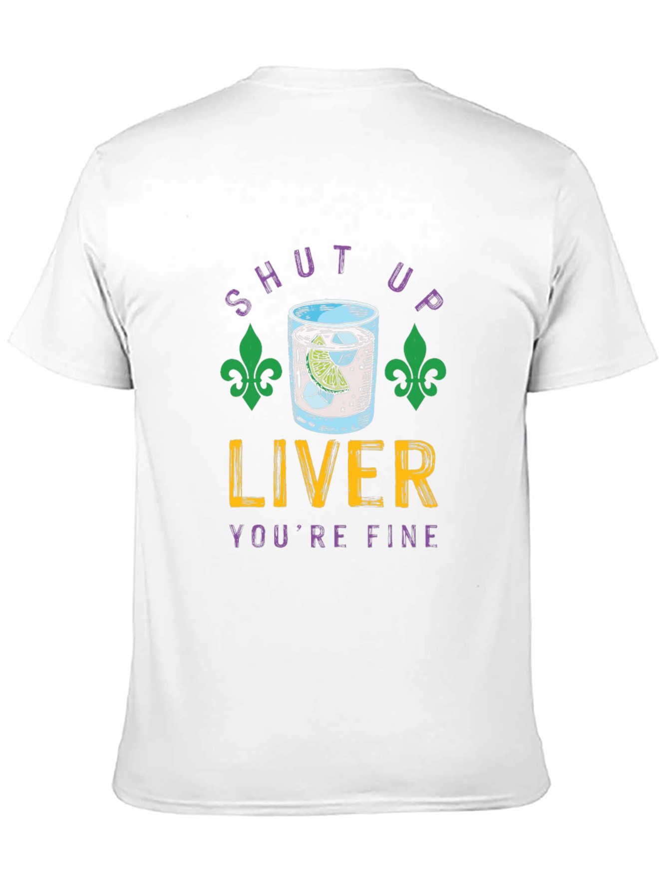 Black Shut Up Liver Funny Party T-Shirt view 11