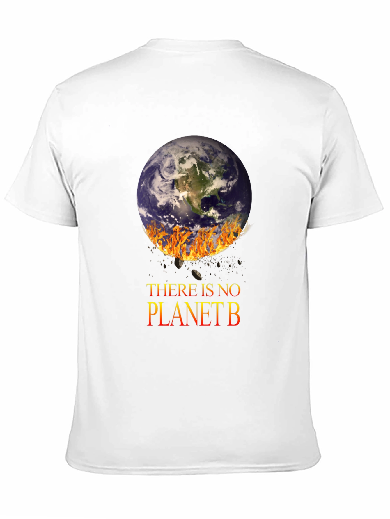 Black There is No Planet B T-Shirt view 11