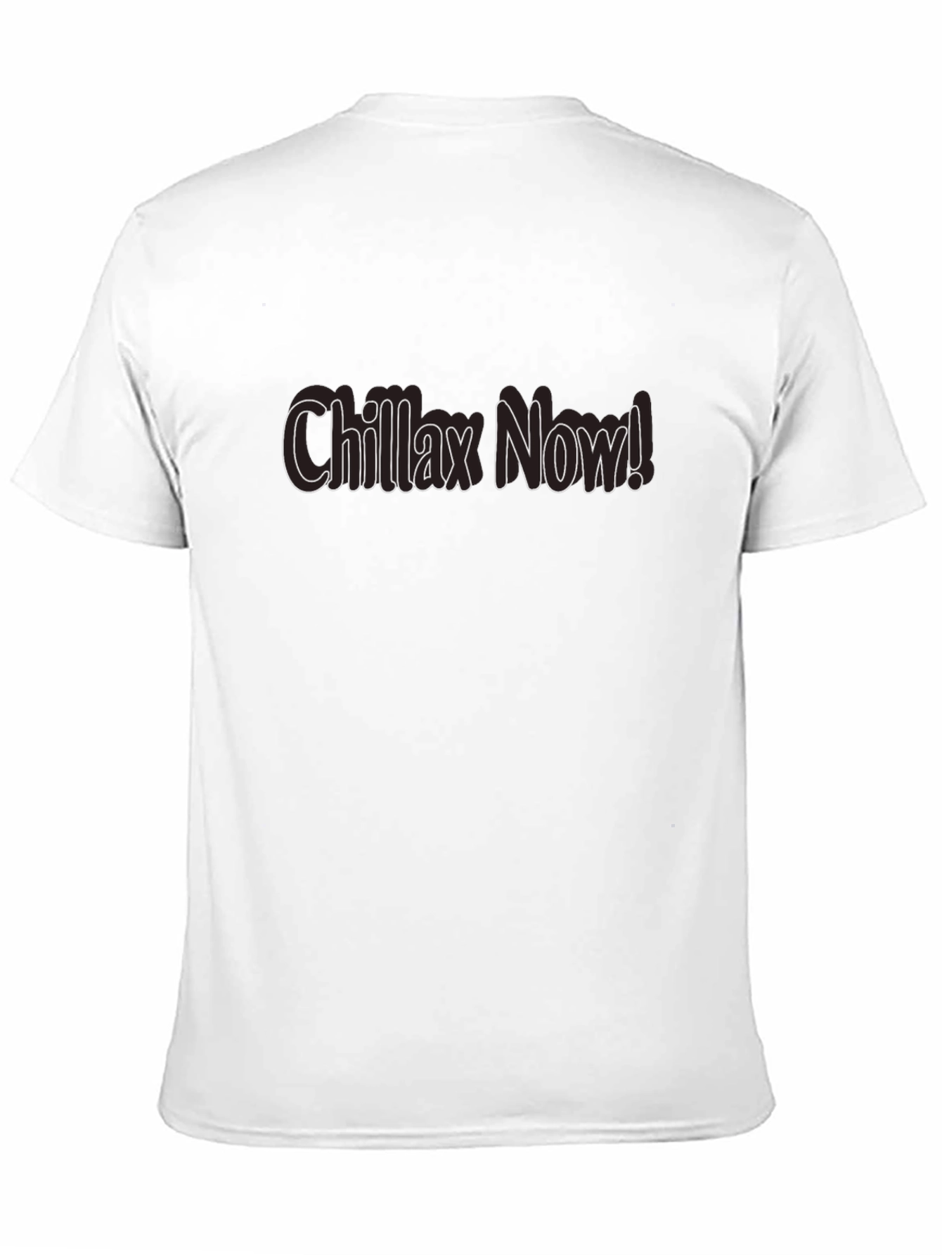 Black Chillax Now! Men's Black Graphic Tee view 11