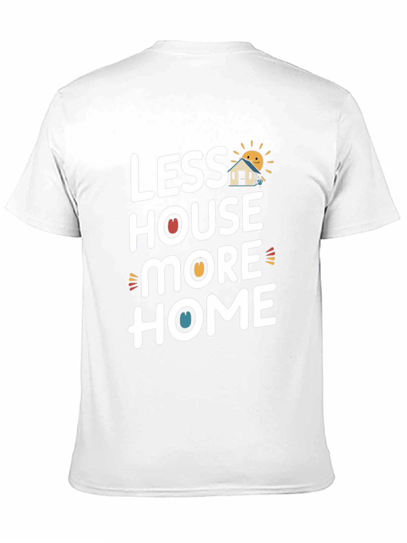 Black Less House More Home Graphic Tee - Black view 11