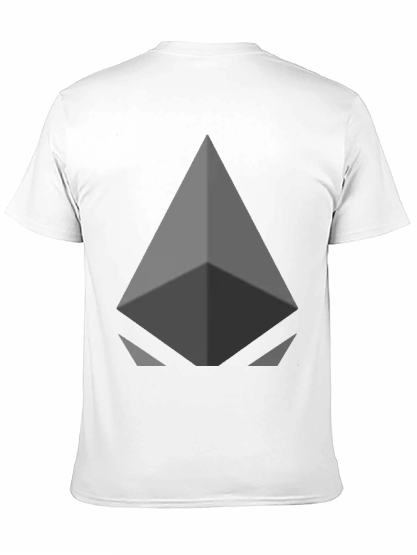 Black Geometric Graphic Print Crew Neck T-Shirt view 11