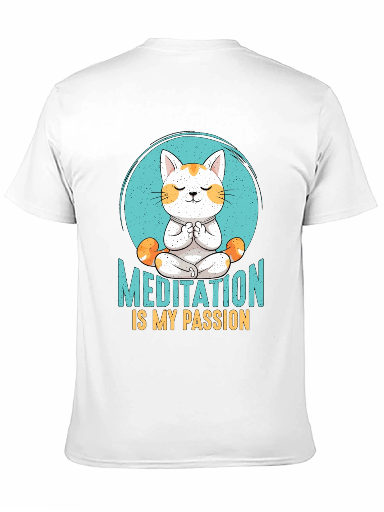 Meditation Cat T-Shirt: Find Your Zen - 11