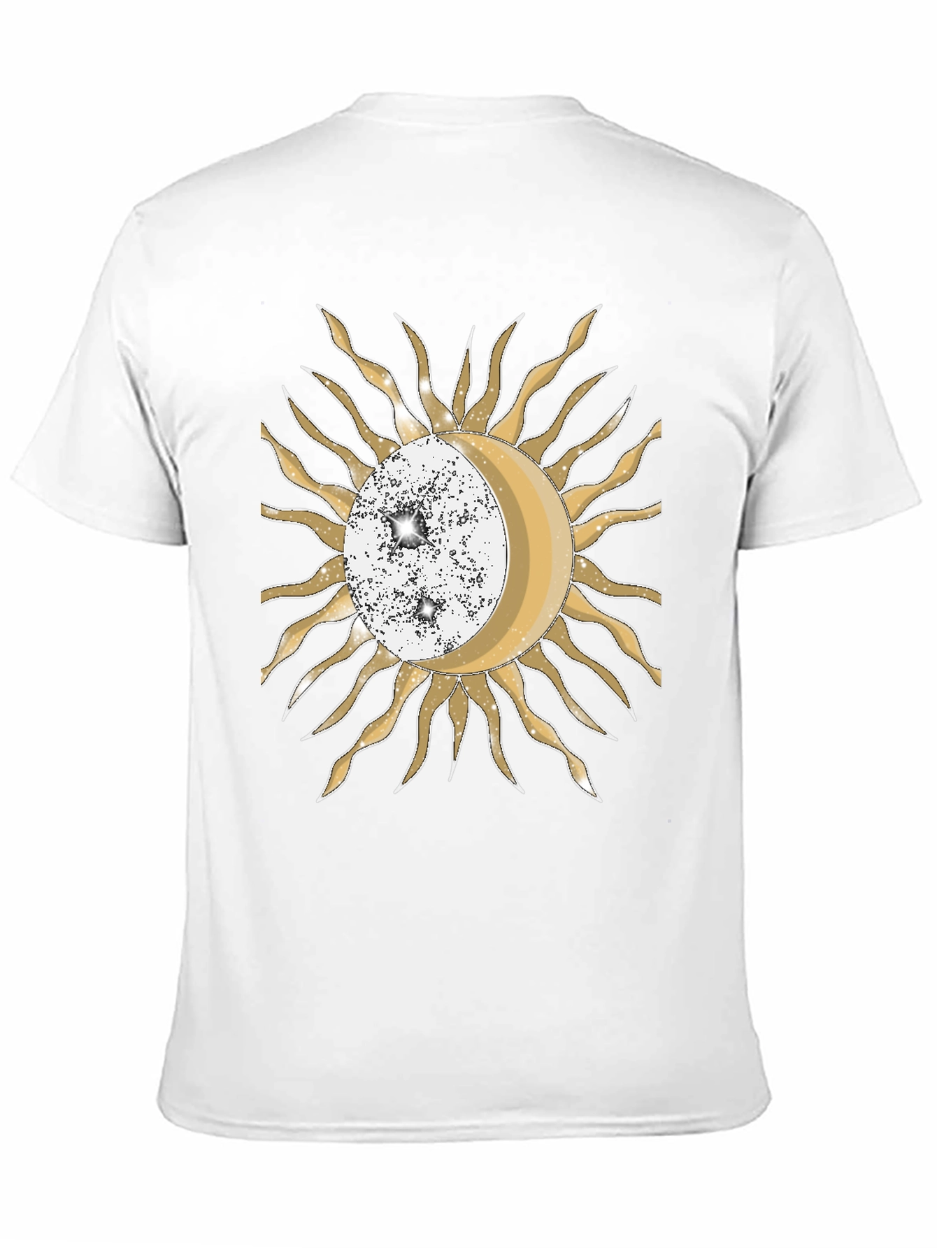 Black Celestial Sun & Moon Graphic T-Shirt view 11
