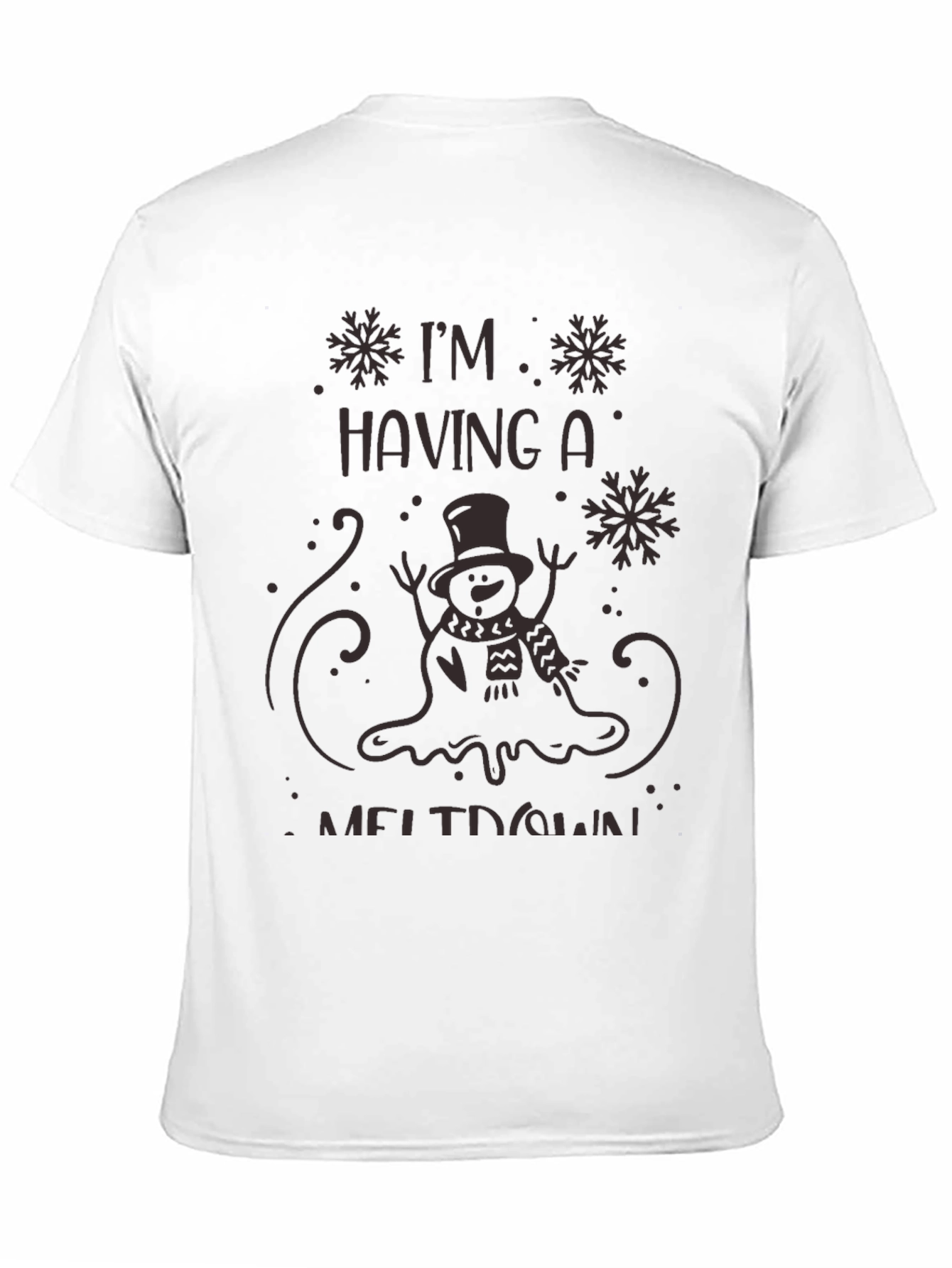 Black I'm Having a Meltdown Men's Graphic Tee view 11