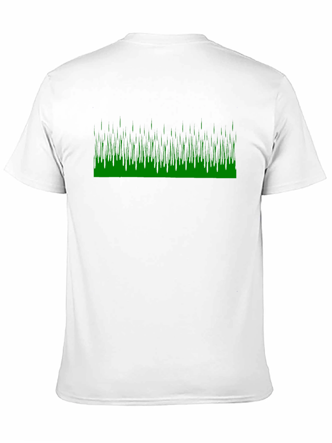 Black Black Tee with Green Matrix Style Graphic view 11