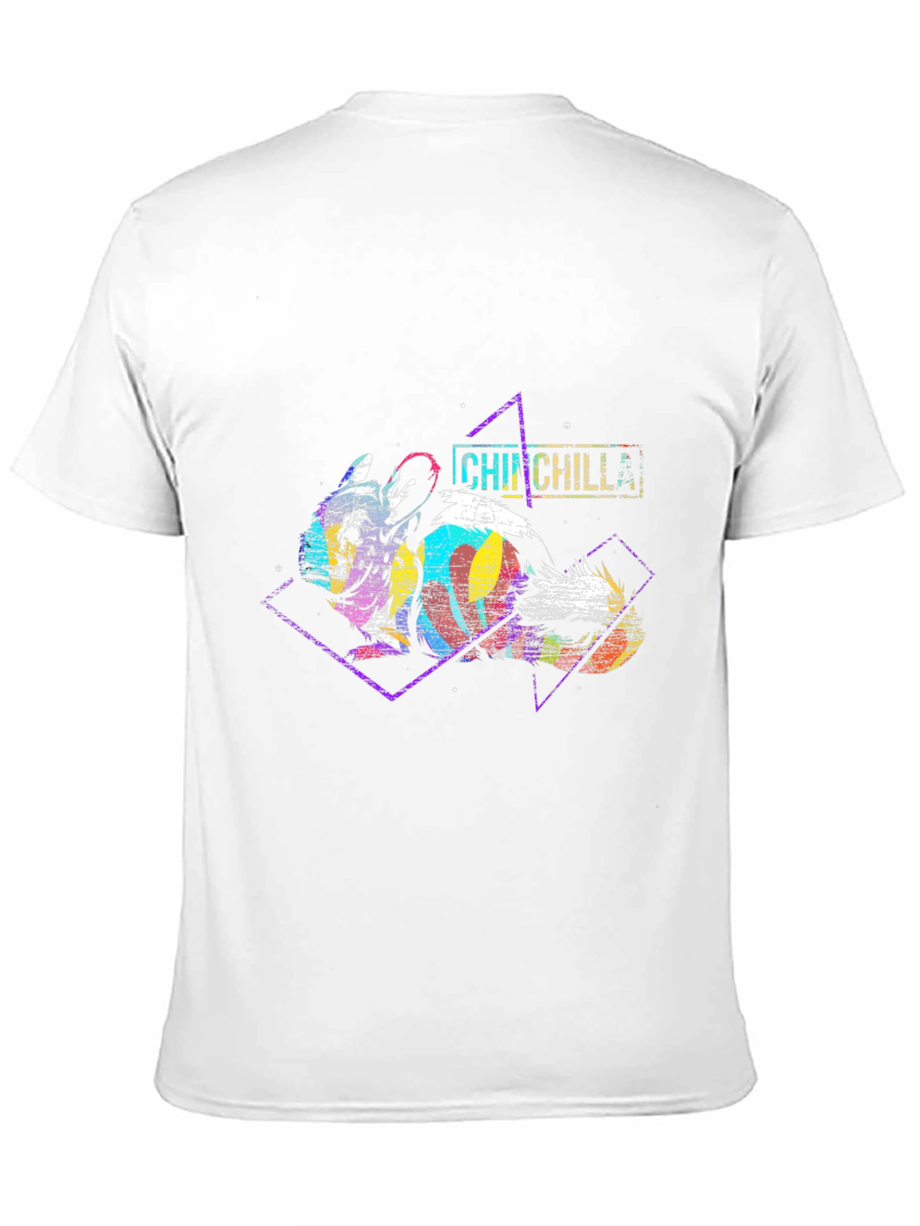 Black Retro Chinchilla Graphic Tee - Unique Design! view 11