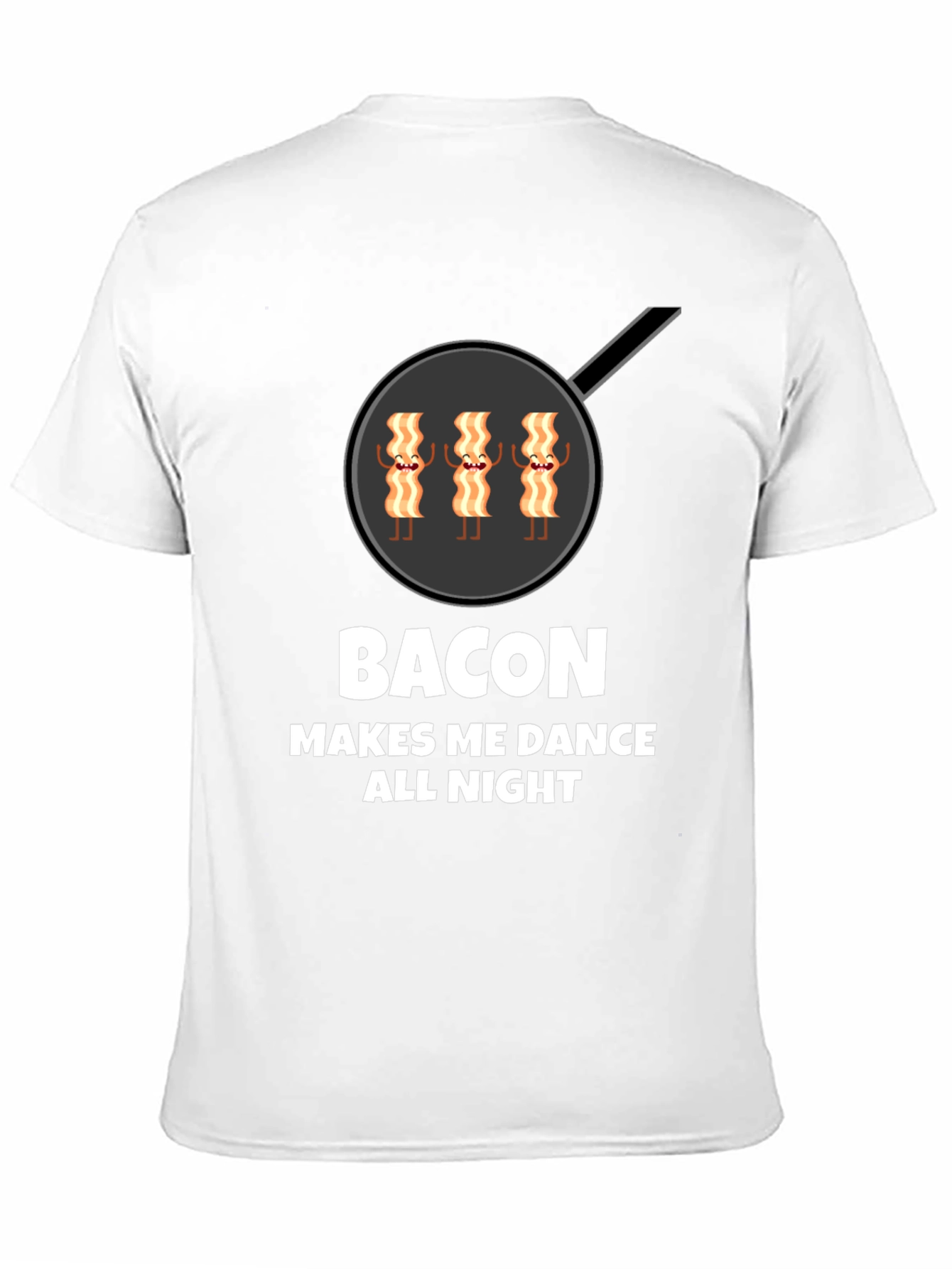 Black Bacon Makes Me Dance All Night Graphic T-Shirt view 11