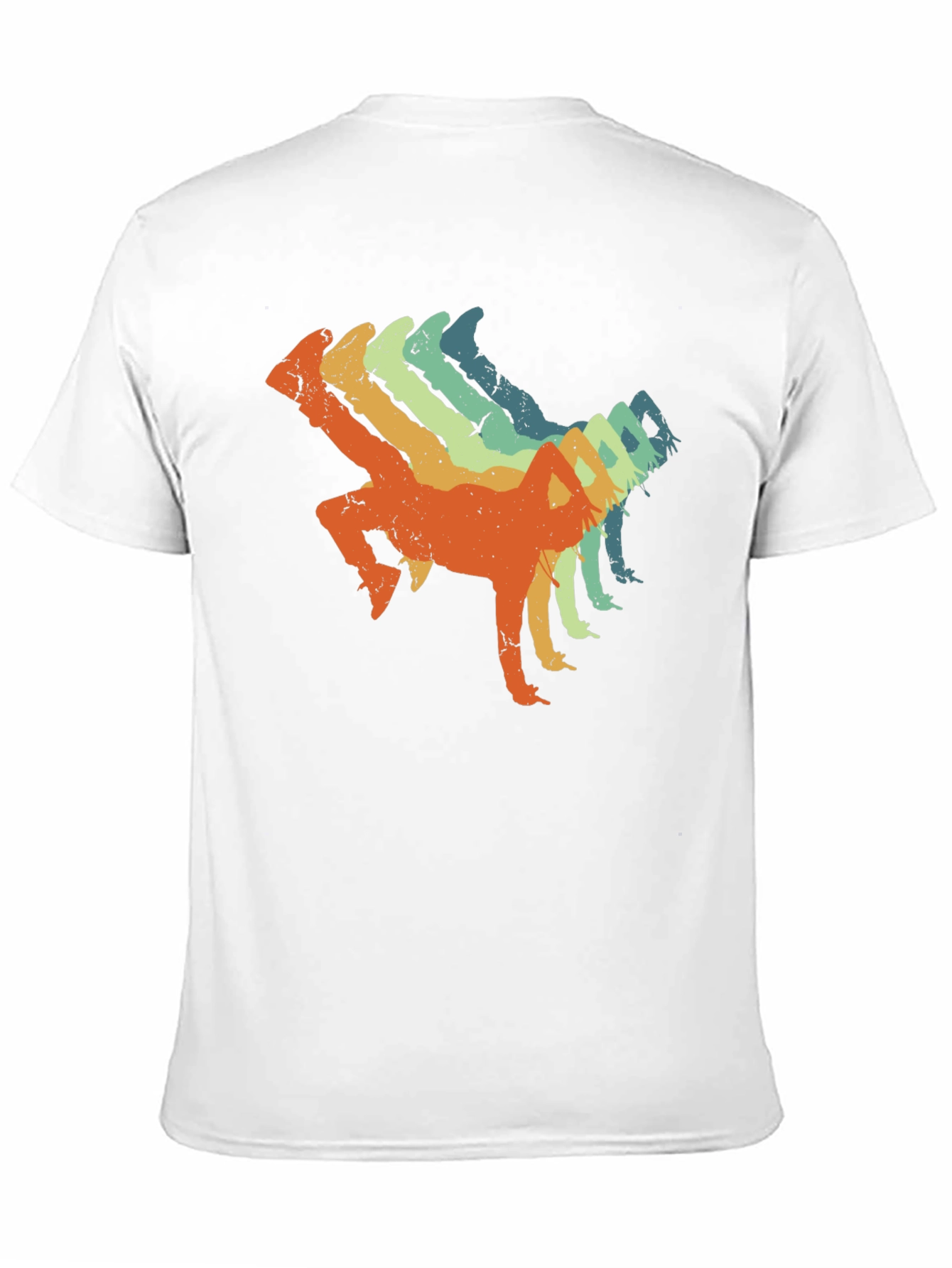 Black Retro Breakdance Graphic Tee - Black Cotton Blend view 11