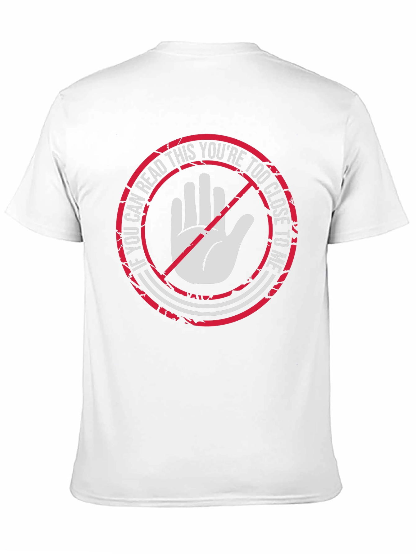 Black Funny Social Distance Graphic Tee - Too Close! view 11