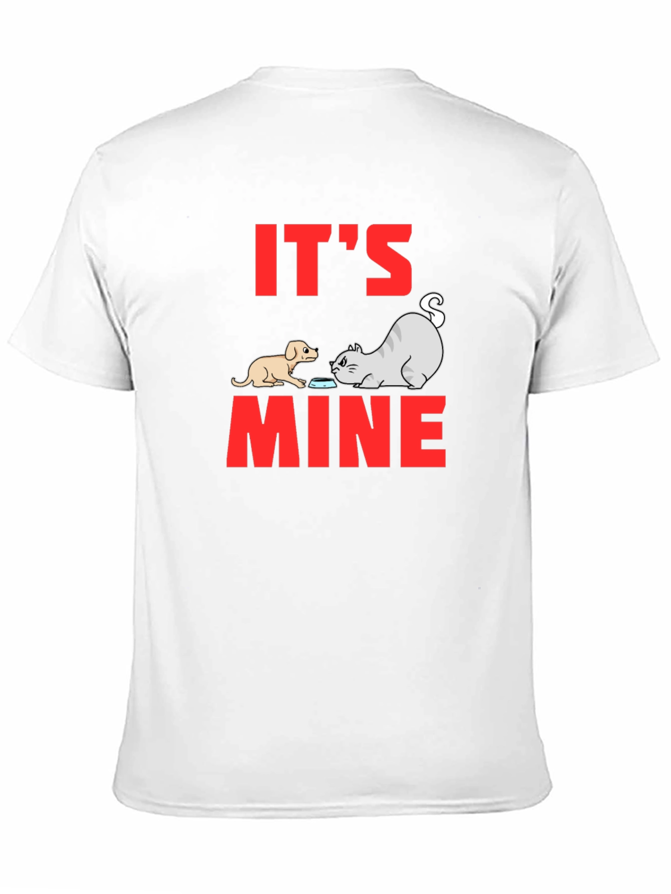 Black It's Mine Funny Animal Graphic Tee view 11
