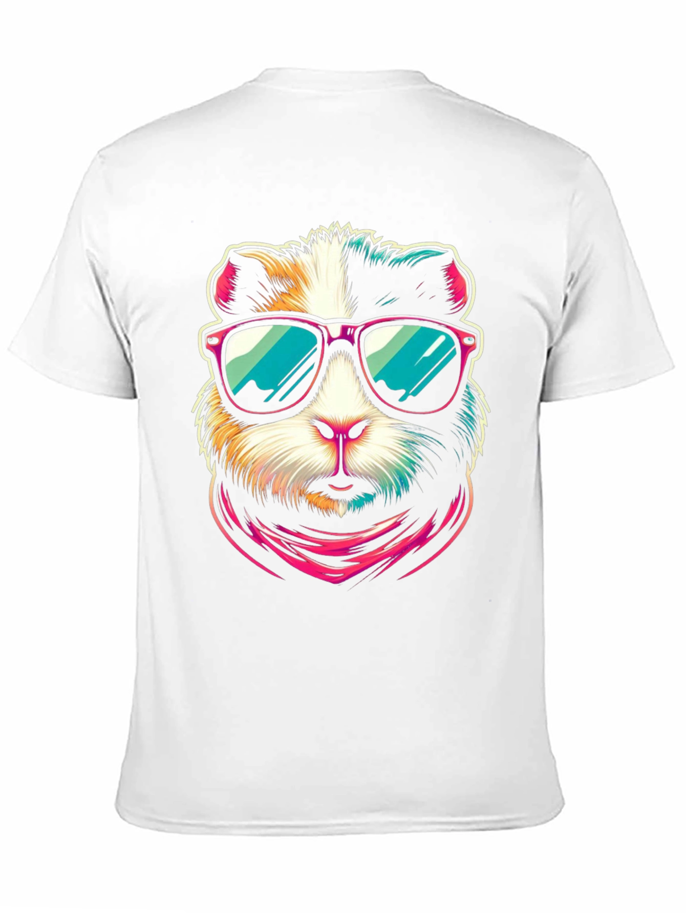 Black Cool Guinea Pig Graphic Tee view 11