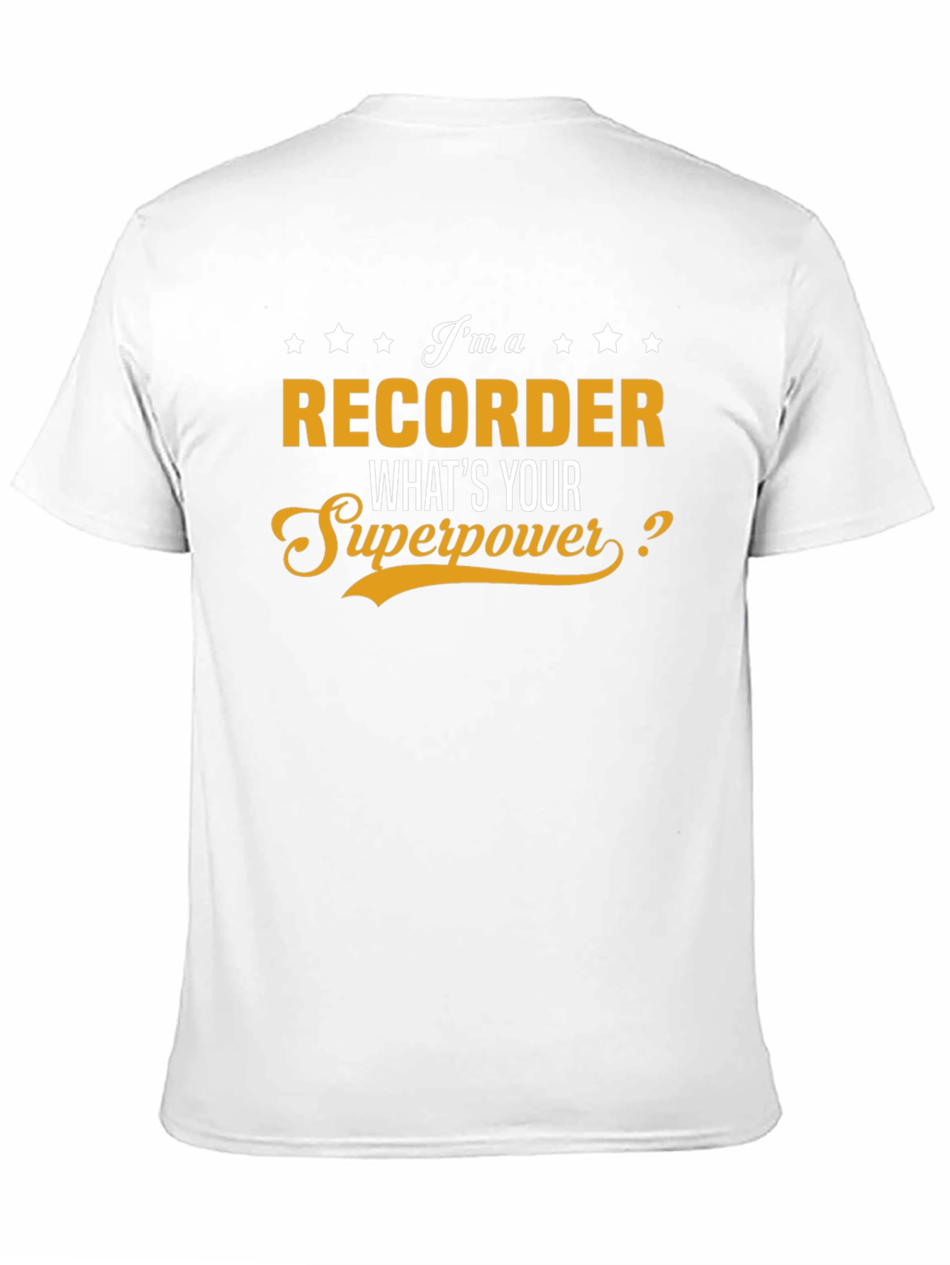 Black I'm a Recorder - What's Your Superpower T-Shirt view 11