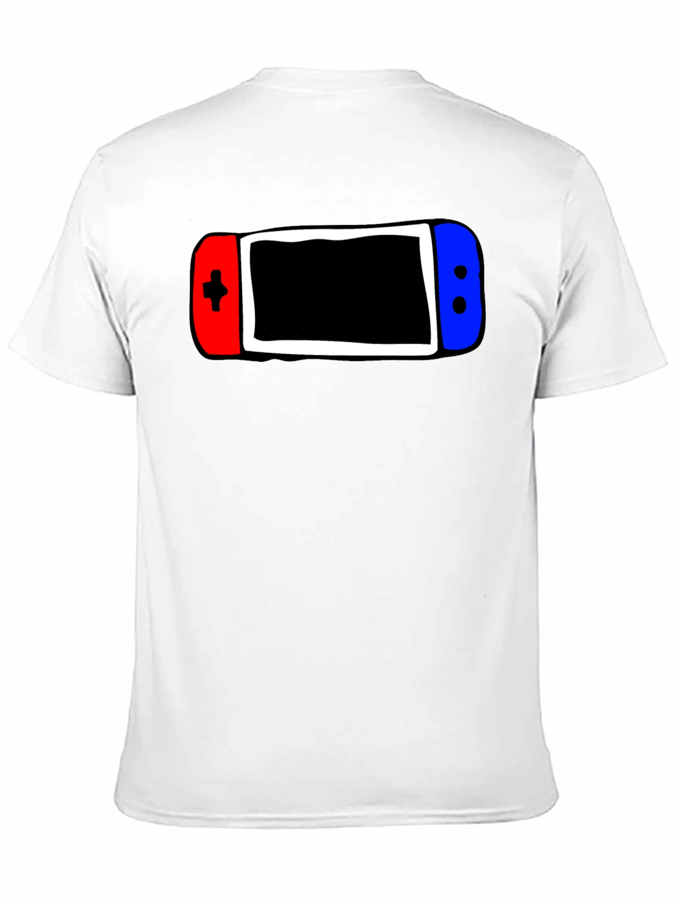 Black Gamer Style Tee - Console Controller Graphic T-Shirt view 11