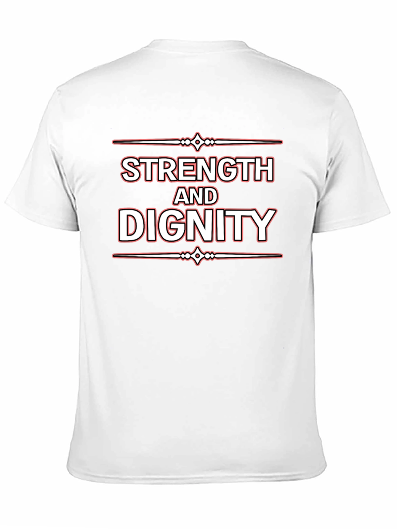 Black Strength and Dignity Black Graphic Tee view 11
