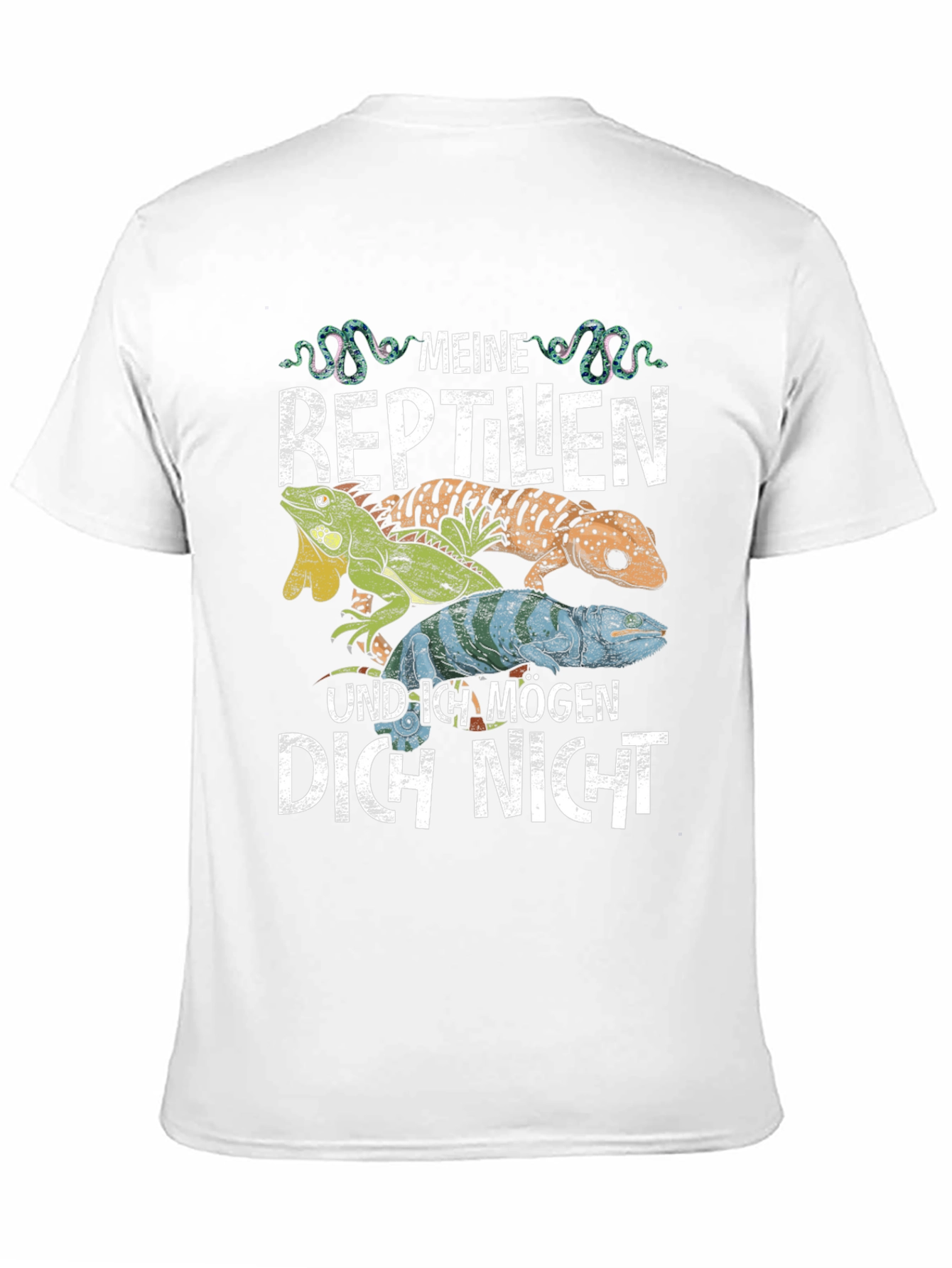 Black Reptile Lover Graphic Tee - Meine Reptilien T-Shirt view 11