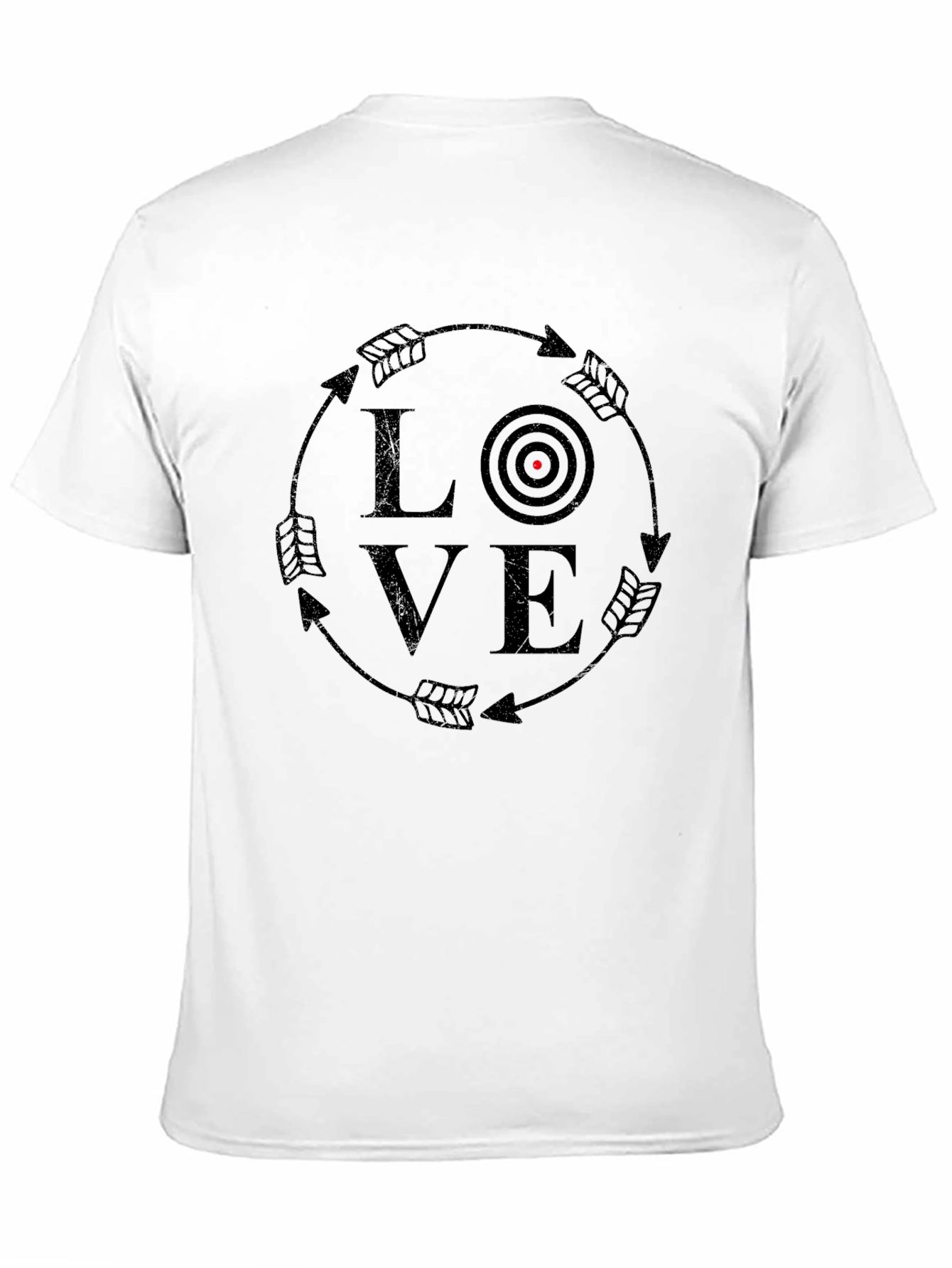 Black Love Target Arrow Graphic T-Shirt view 11