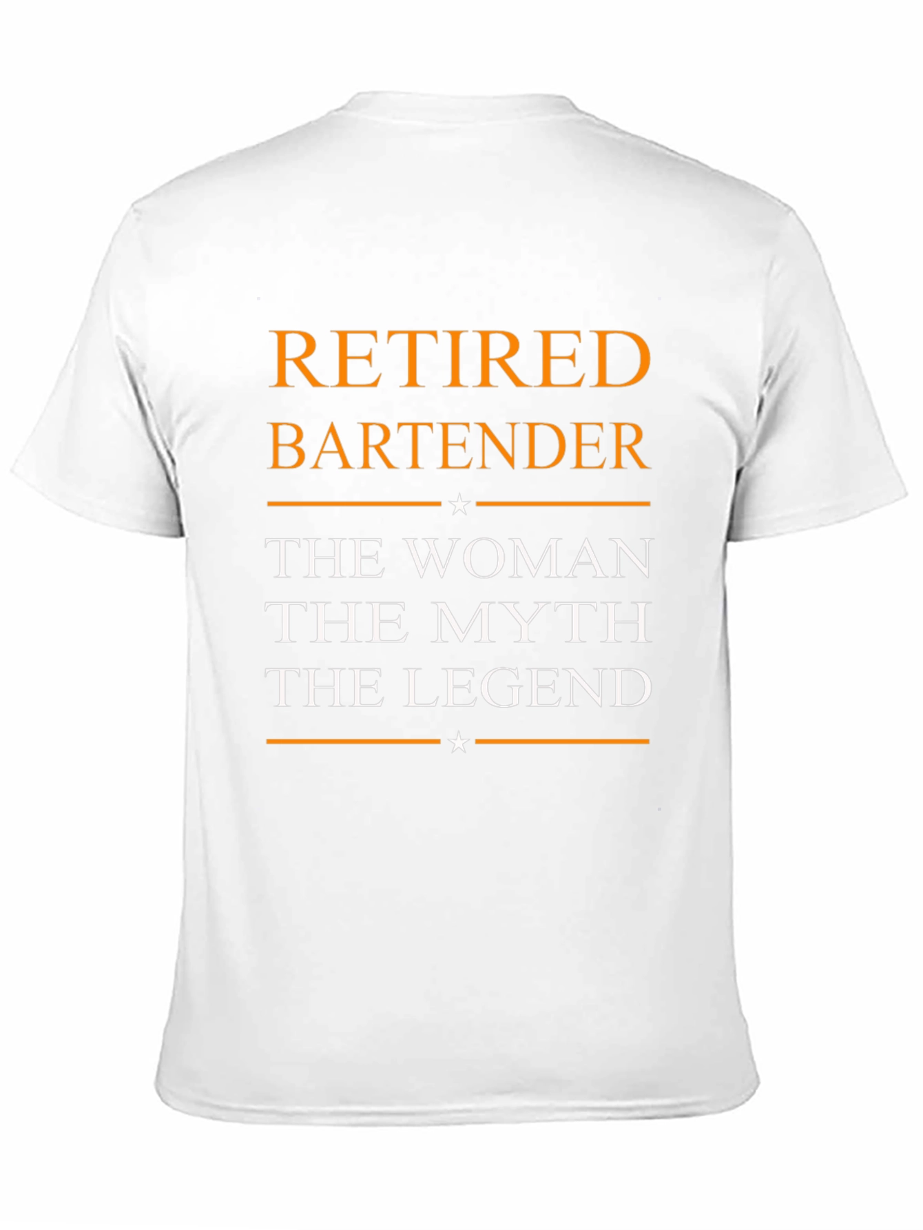 Black Retired Bartender: The Woman, Myth, Legend T-Shirt view 11