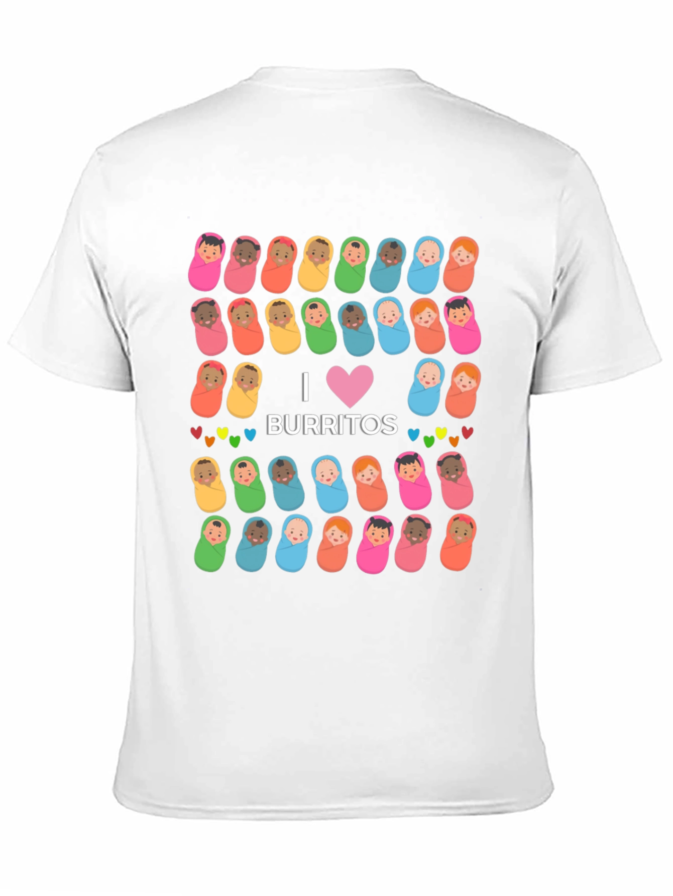 Black I Love Burritos Baby T-Shirt view 11