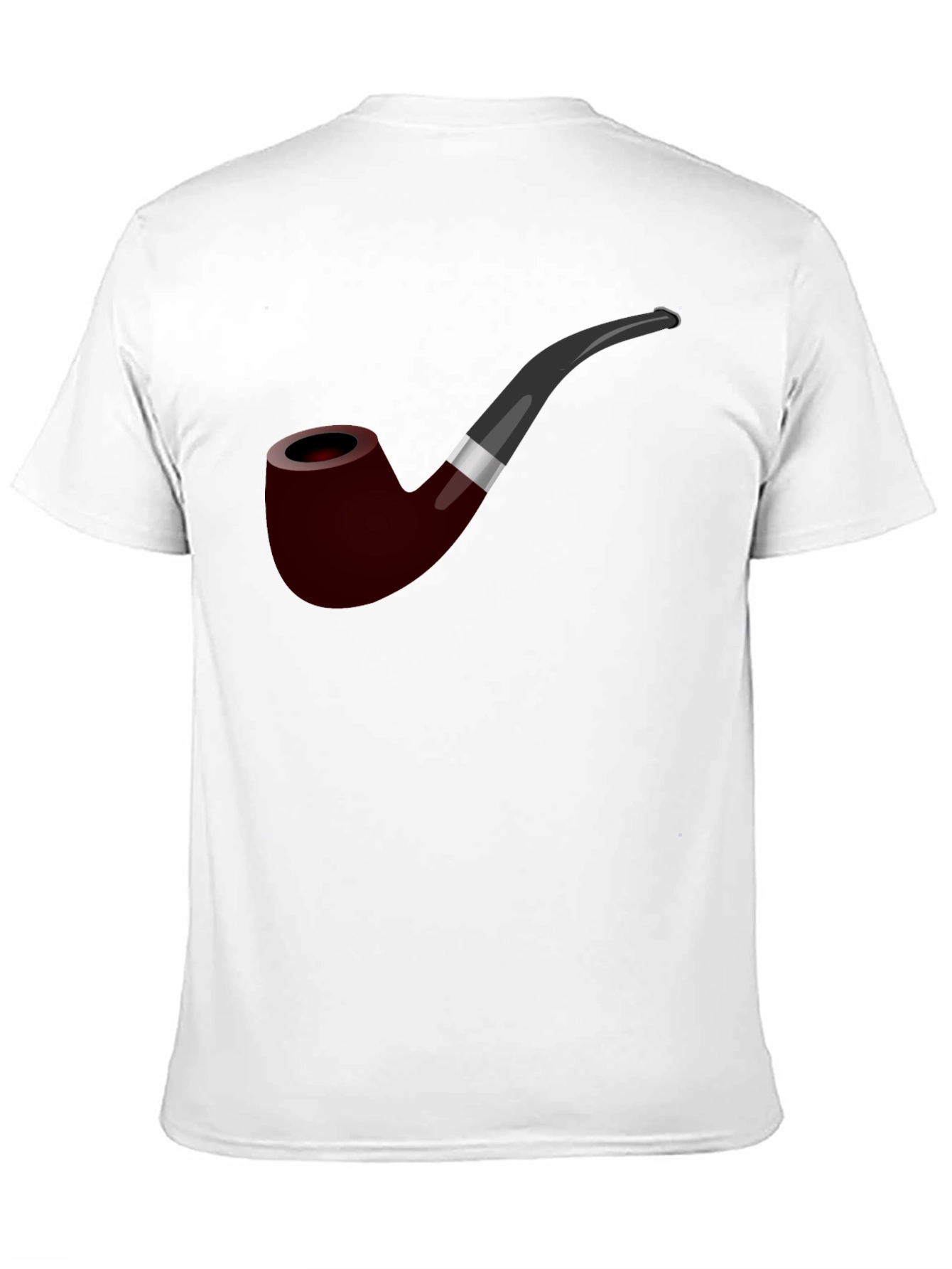 Black Smoking Pipe Graphic T-Shirt - Classic Style view 11