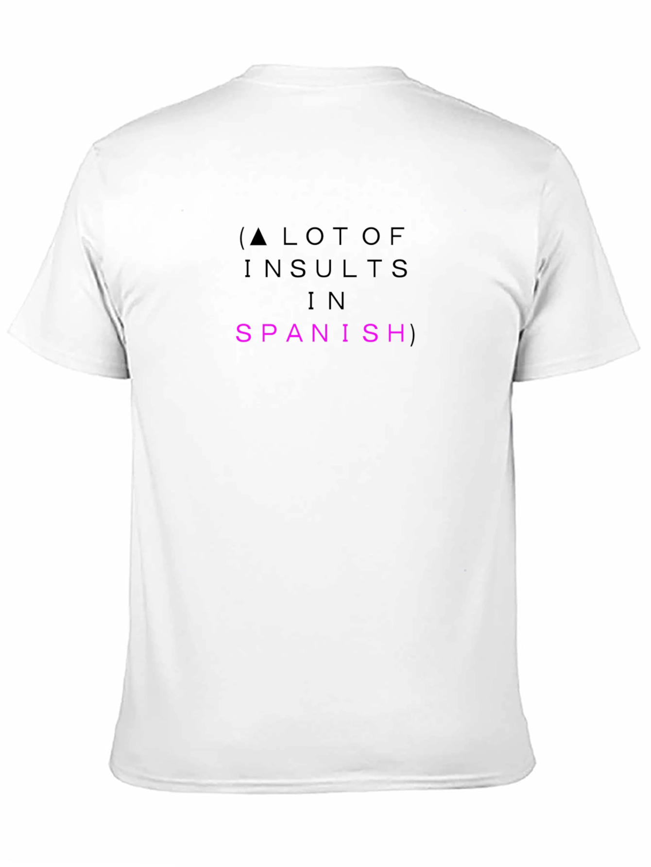 Black A Lot Of Insults In Spanish Black T-Shirt view 11
