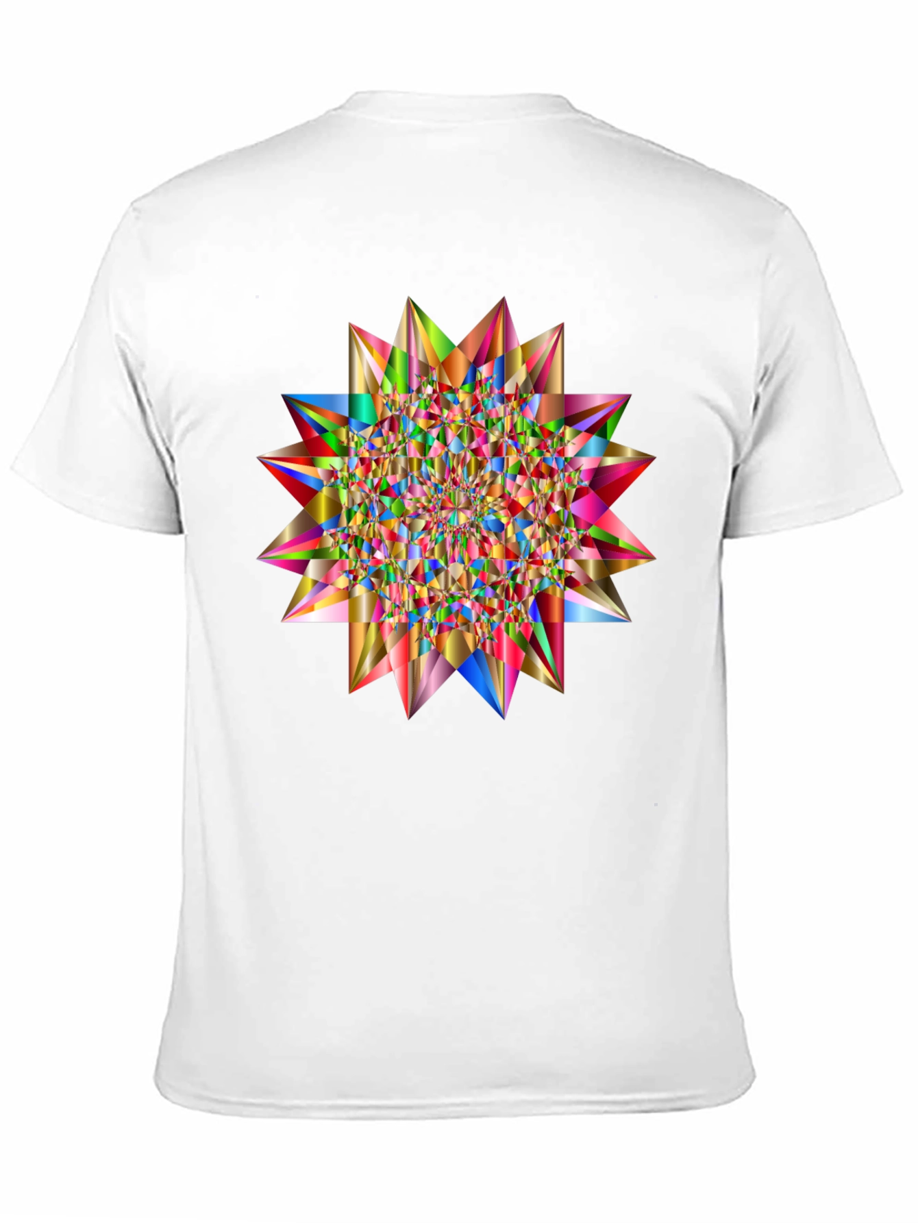 Black Geometric Starburst Tee view 11
