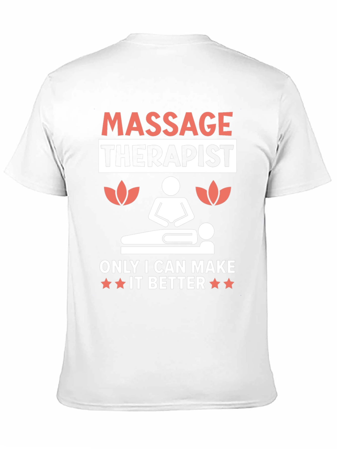 Black Massage Therapist Graphic T-Shirt view 11