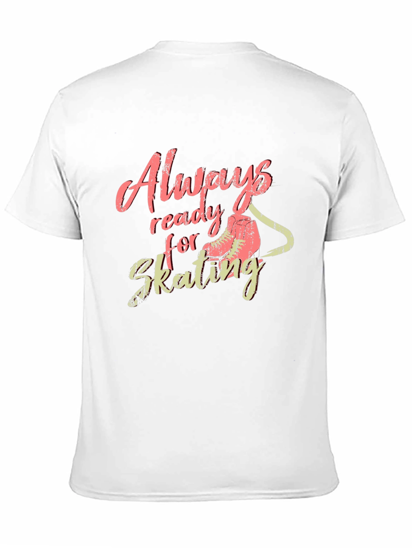 Black Always Ready for Skating Graphic T-Shirt view 11