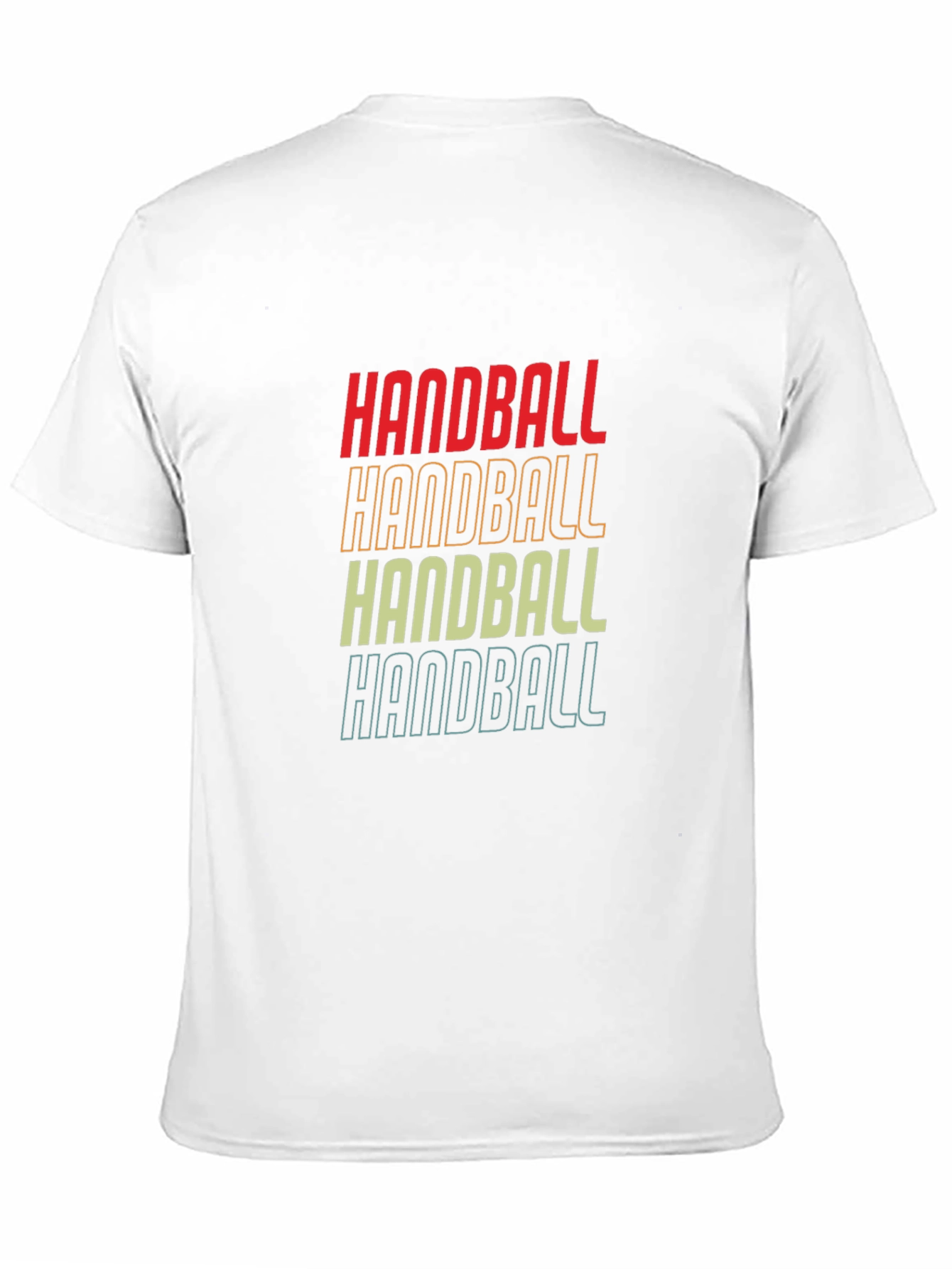 Black Retro Handball T-Shirt, Sport Graphic Tee view 11