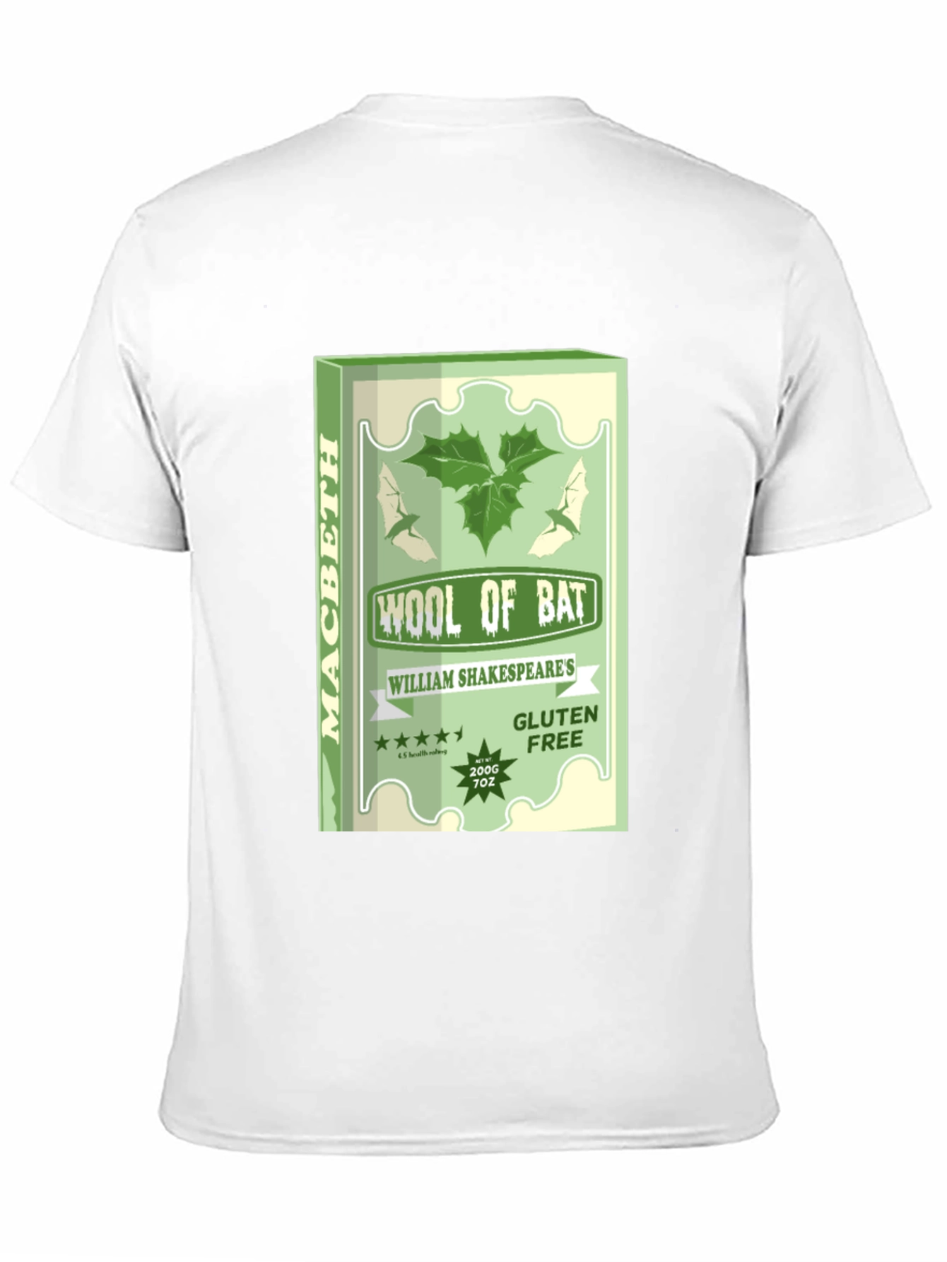 Black Macbeth Wool of Bat Graphic T-Shirt view 11