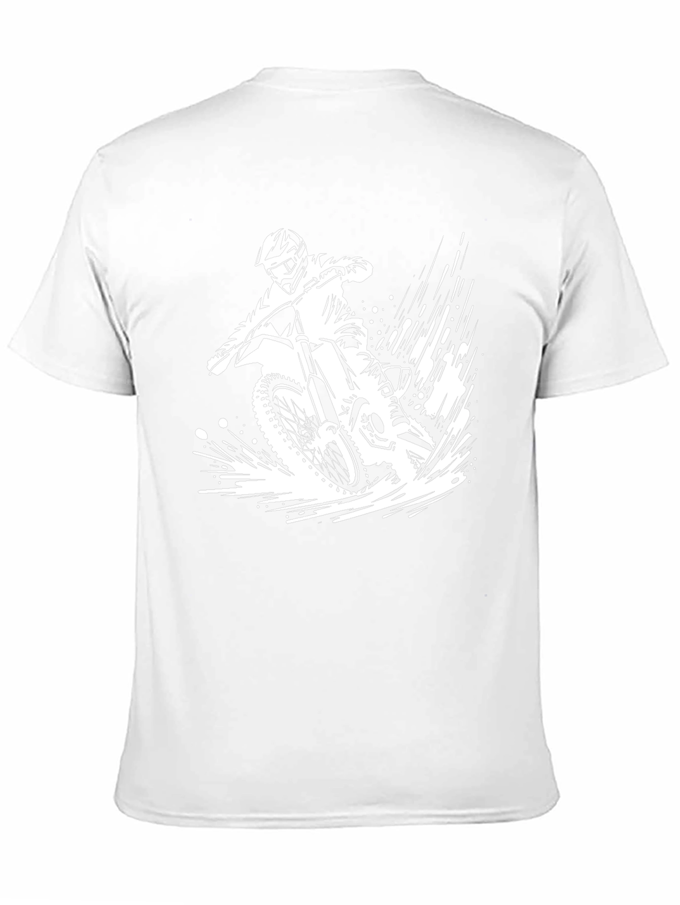 Motocross Rider Graphic Tee - Black Cotton T-Shirt - 11