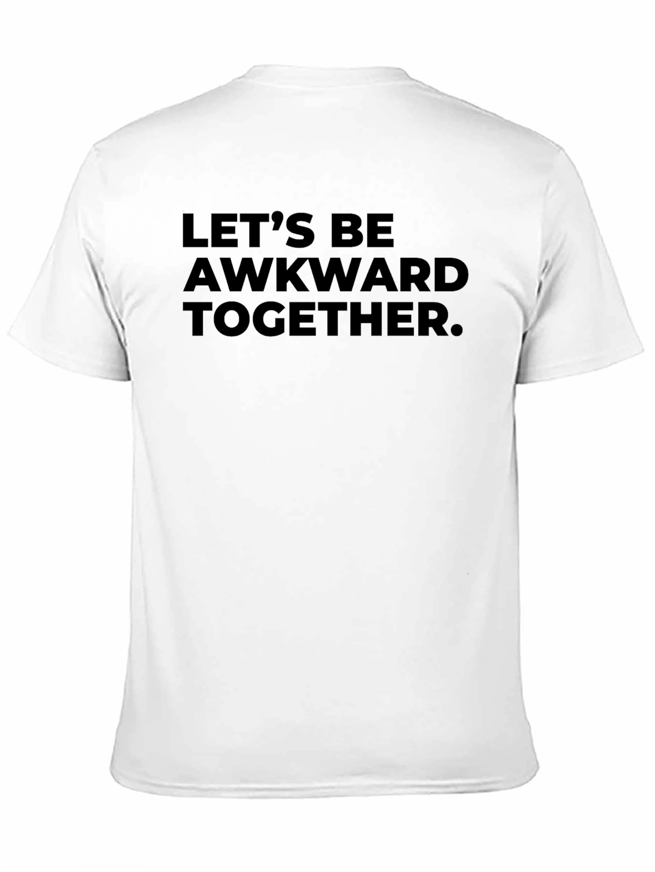 Black Awkward Together Graphic Tee - Soft Cotton Comfort view 11
