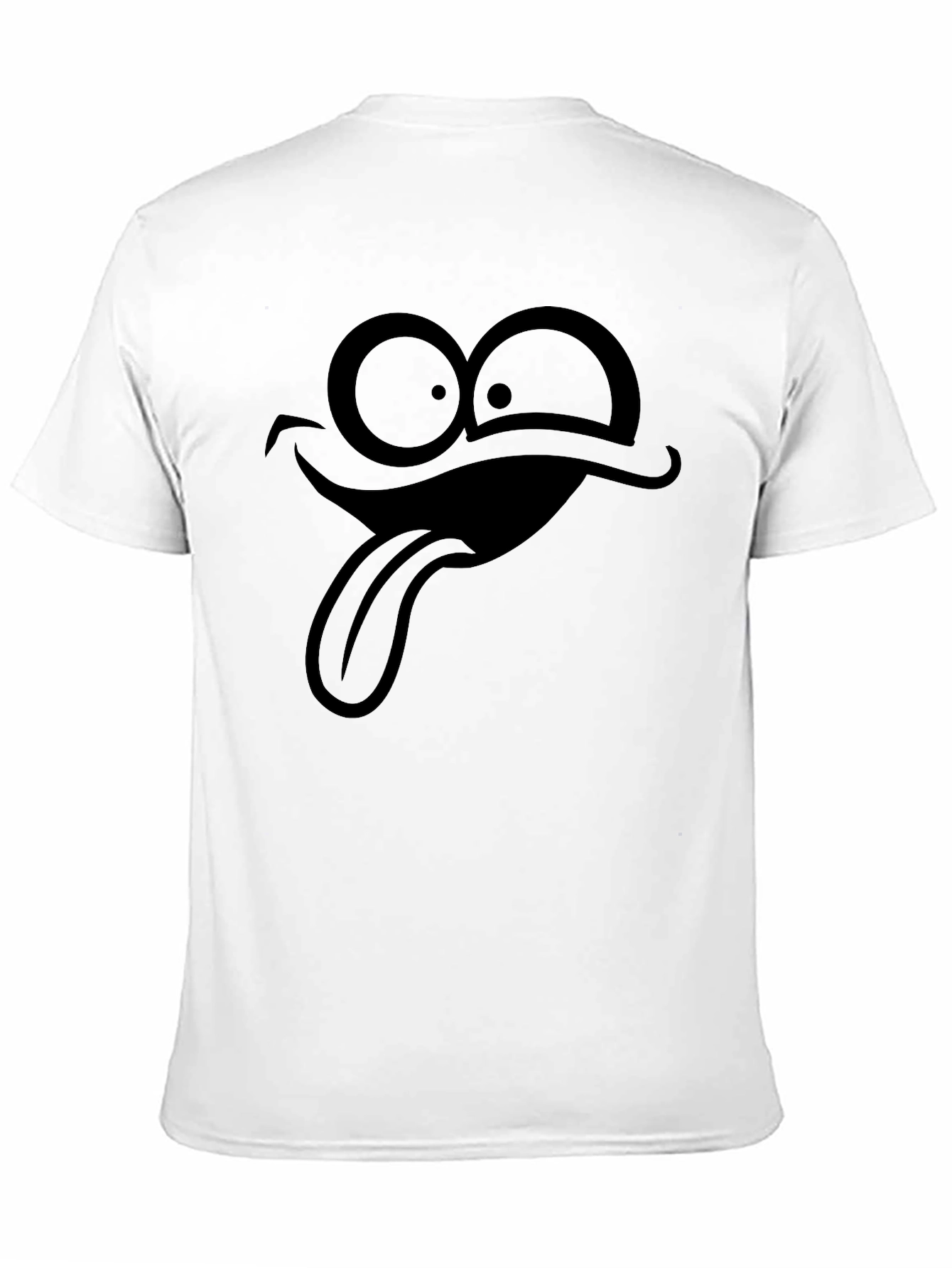 Black Funny Face Black T-Shirt view 11
