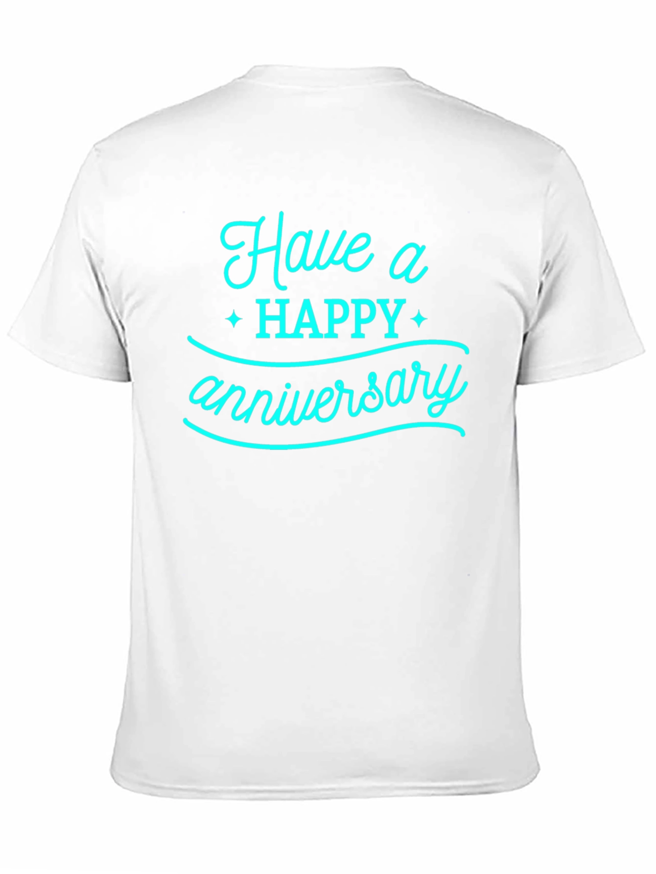 Black Happy Anniversary Graphic Tee - Black view 11
