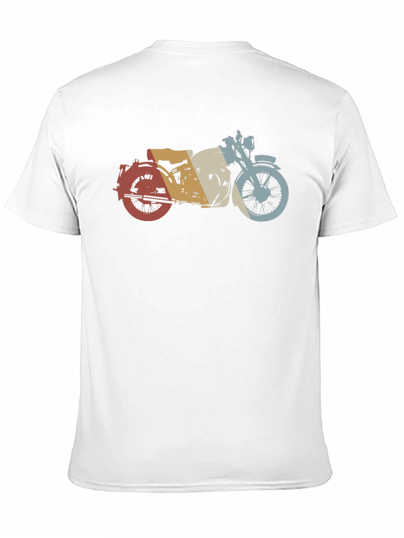 Black Retro Motorcycle Graphic Tee - Vintage Style Black T-Shirt view 11