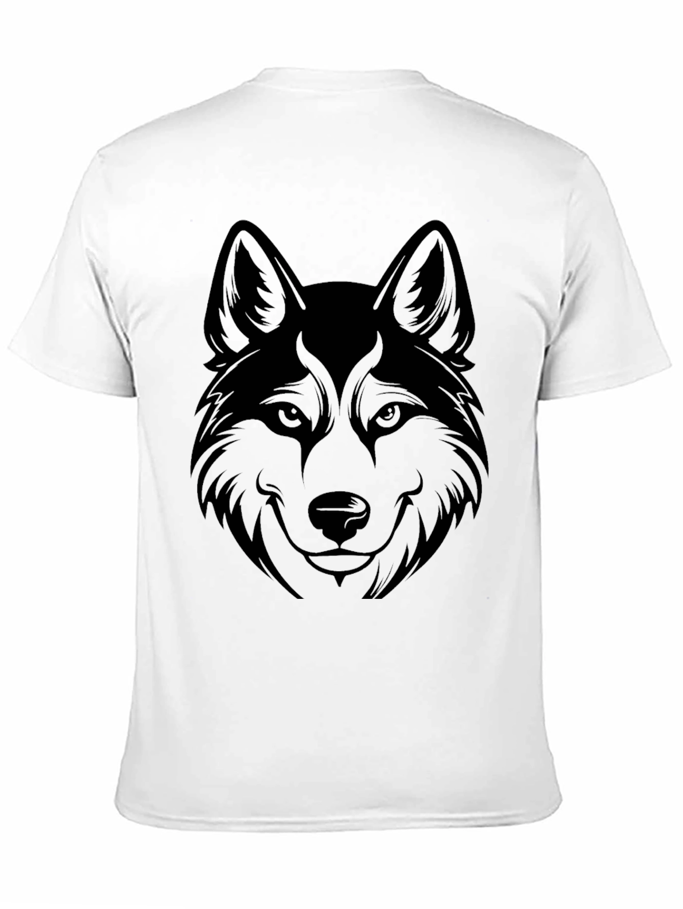 Black Black Wolf Graphic Tee - Men's Casual T-Shirt view 11