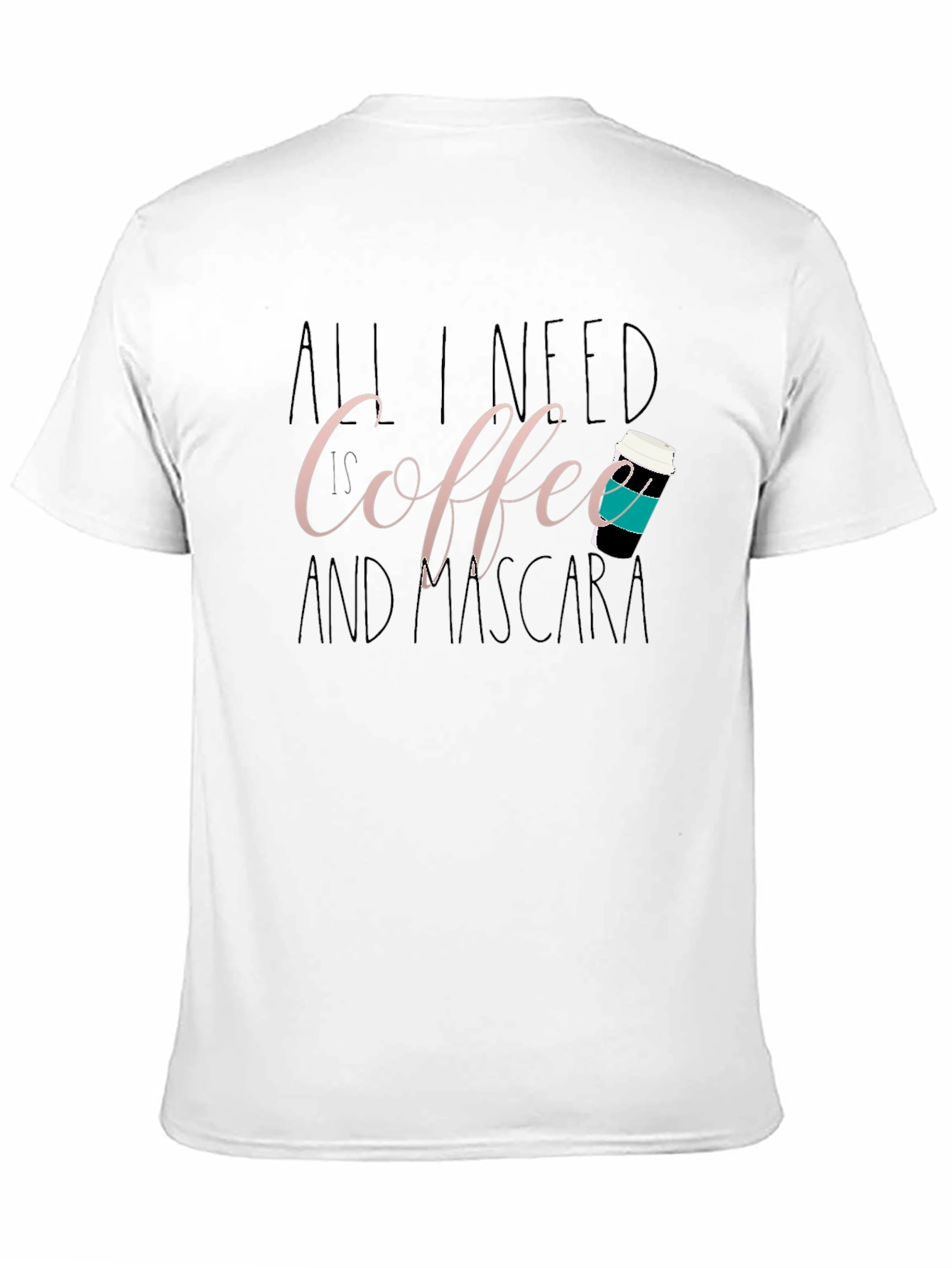 Black Coffee and Mascara Graphic T-Shirt - Unisex view 11