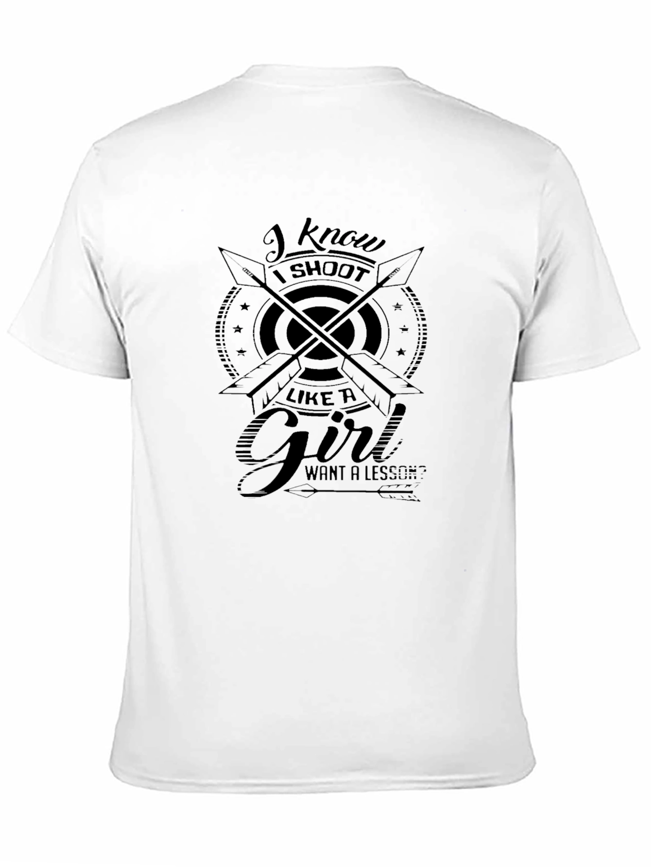 Black Archery T-Shirt - I Shoot Like A Girl view 11