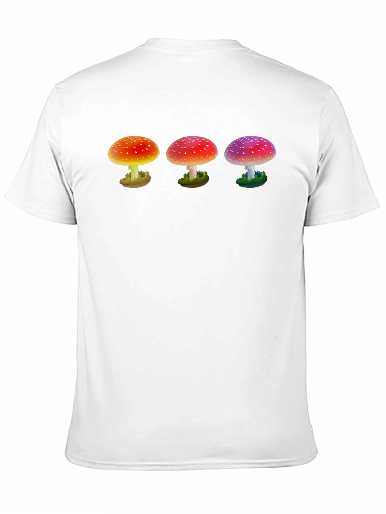 Black Trippy Mushroom Graphic T-Shirt view 11