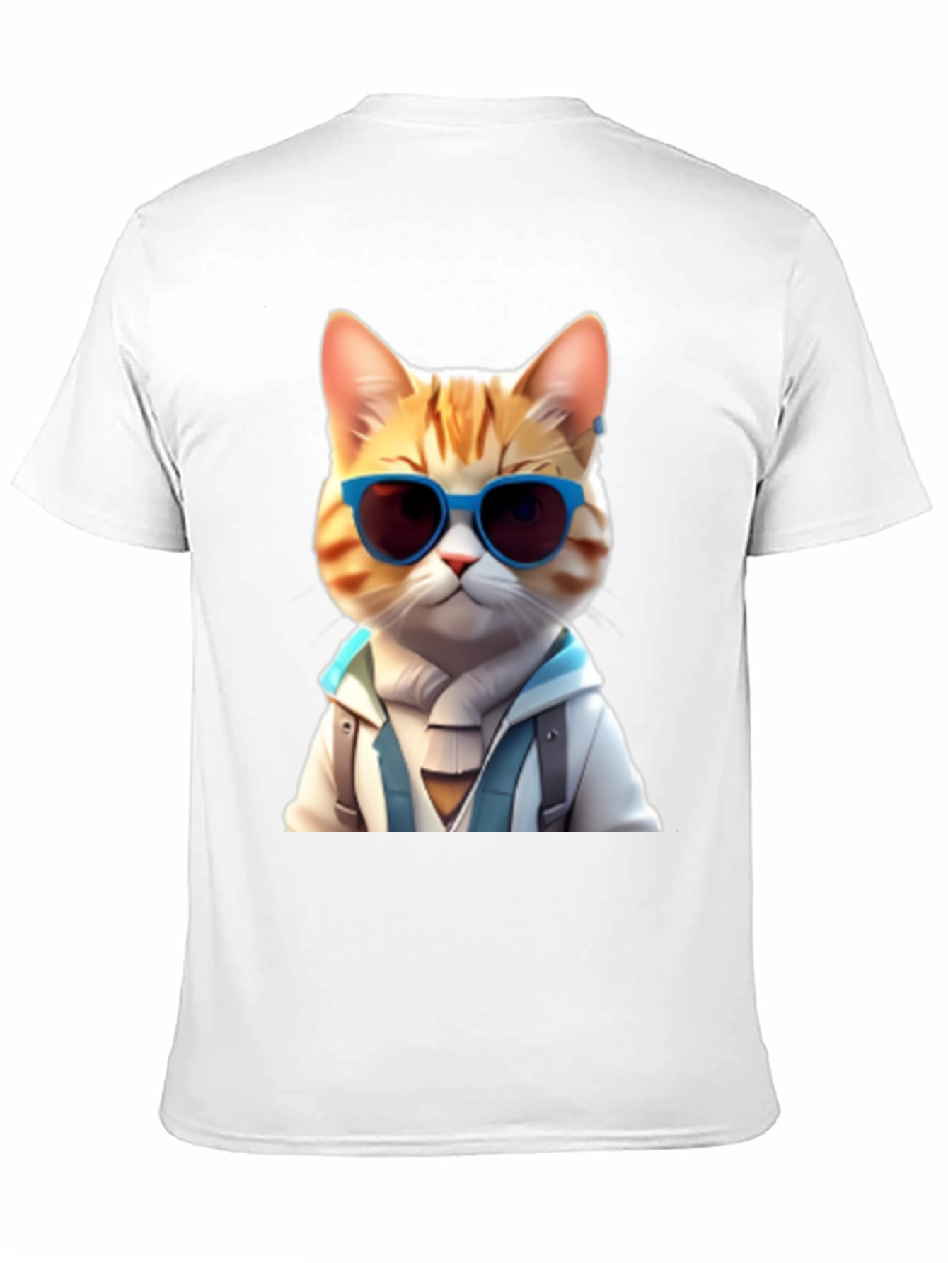Black Cool Cat Graphic T-Shirt view 11