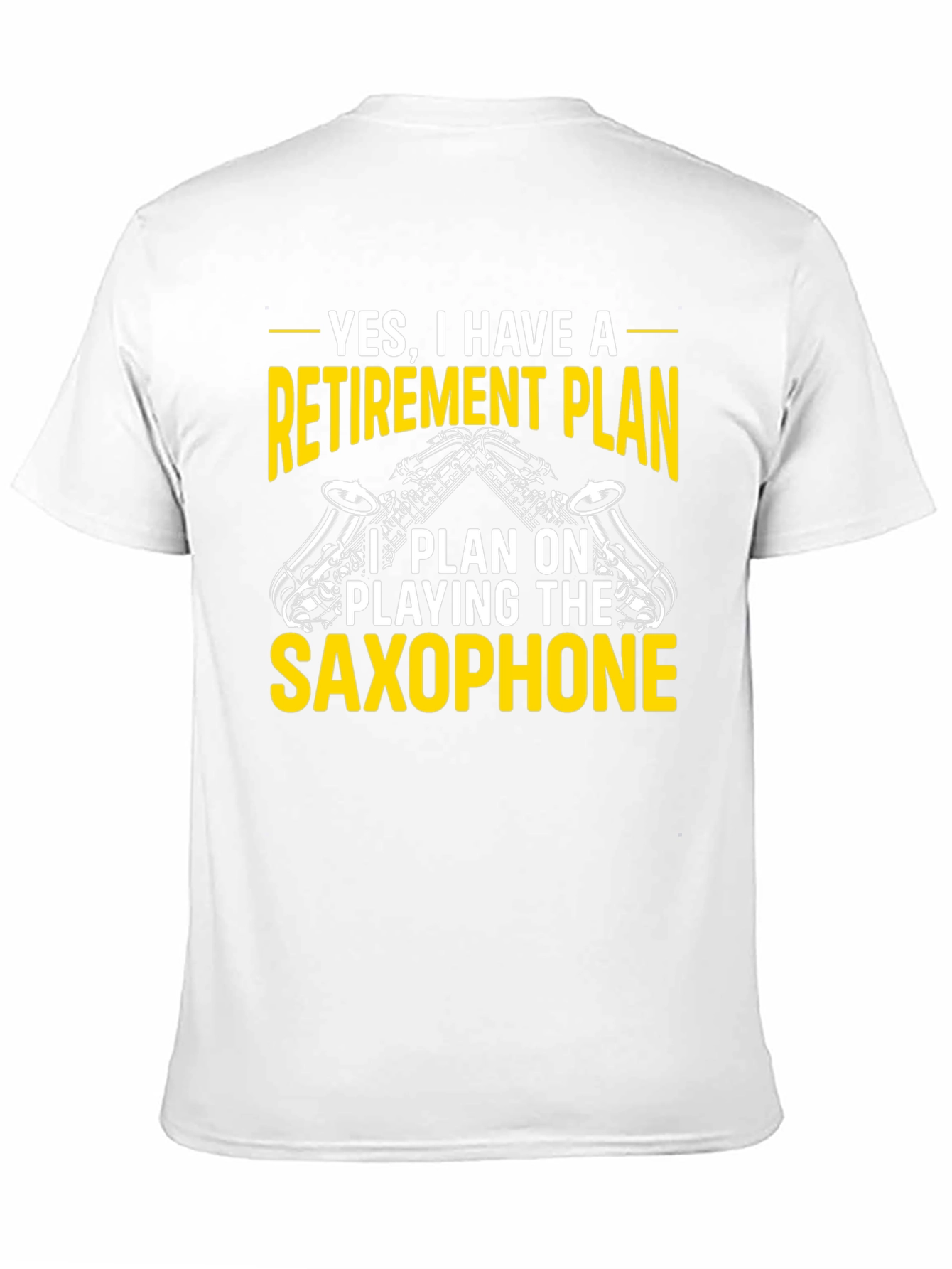 Black Retirement Plan Saxophone T-Shirt view 11
