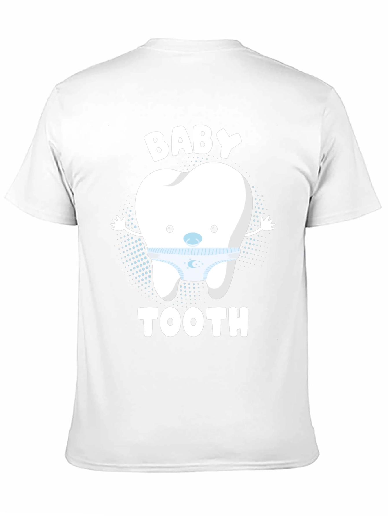 Black Cute Baby Tooth Graphic T-Shirt view 11