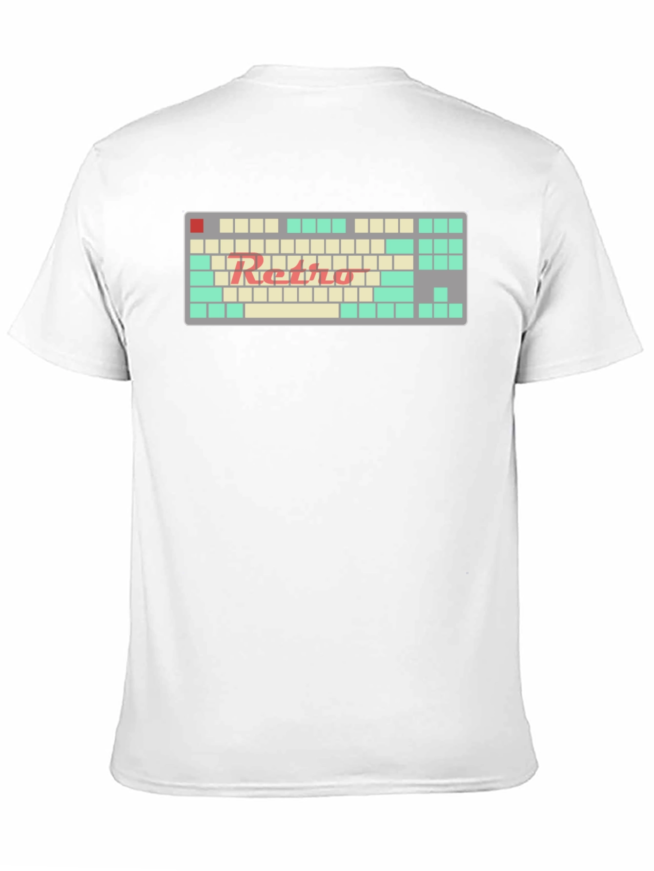 Black Retro Keyboard T-Shirt - Gamer Style view 11
