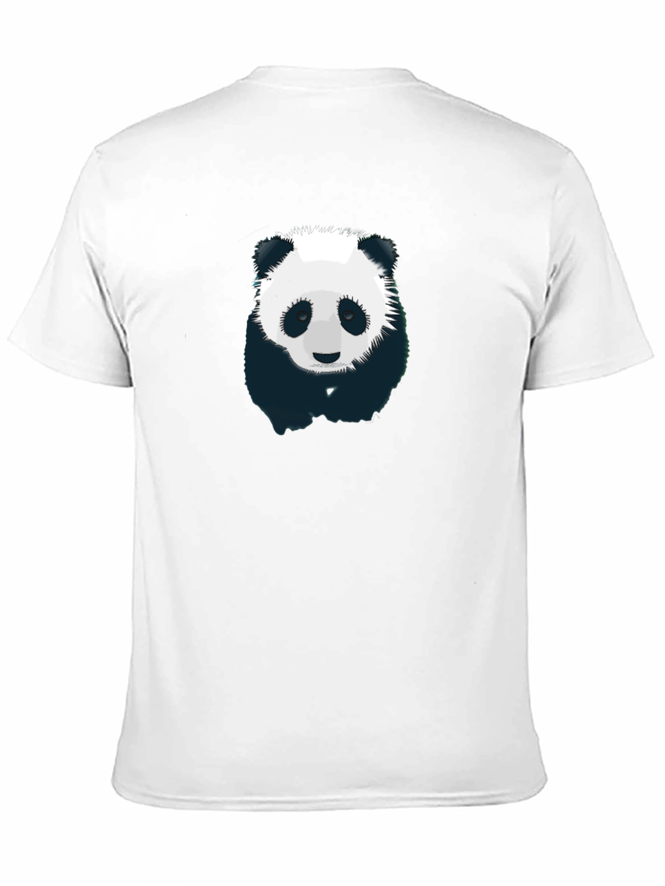 Black Panda Graphic T-Shirt - Men's Black Crew Neck view 11